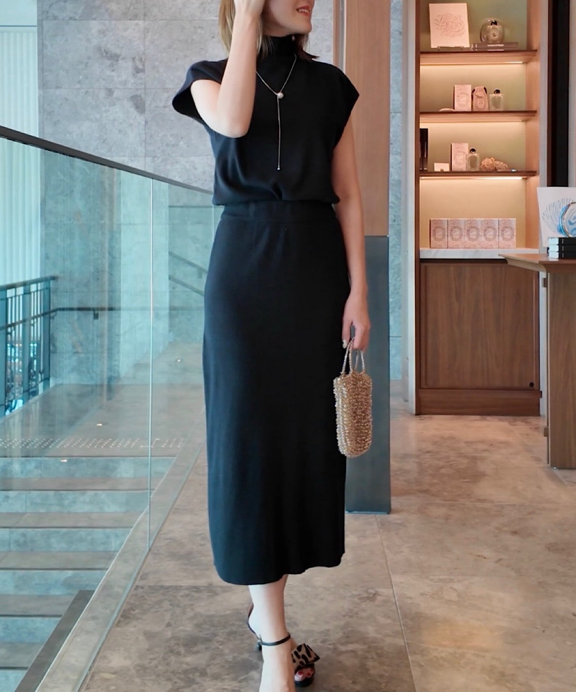 ハイネックニットスカートセット/こんな気温差にちょうどいいニットセット