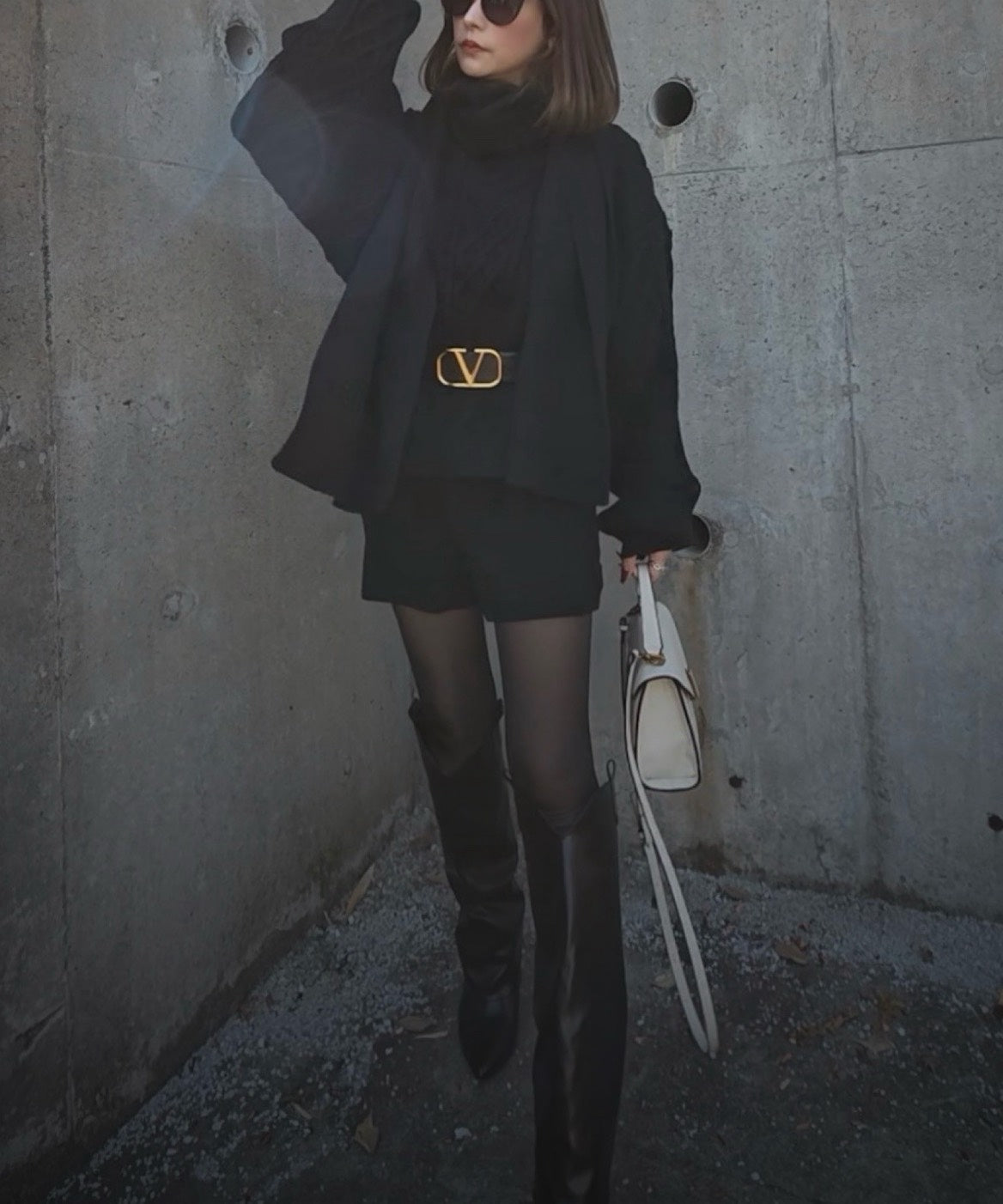 オフショルオーバートップス&パンツセット