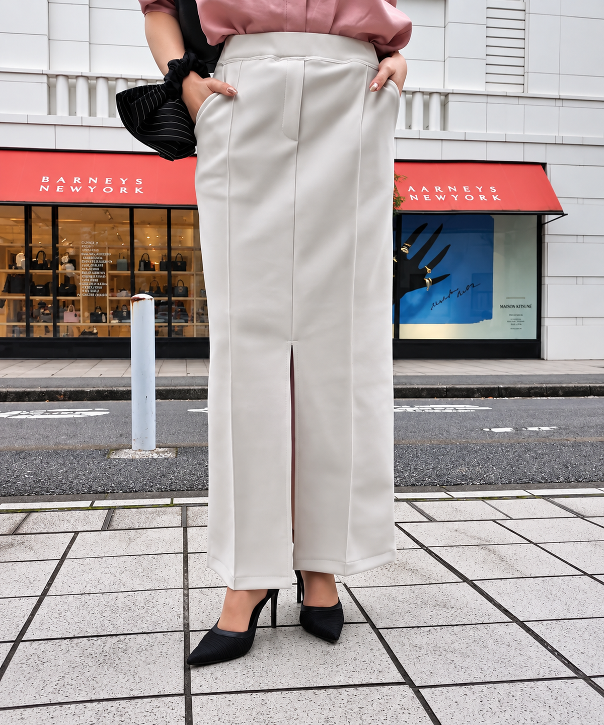 フロントスリット ボンディングスカート