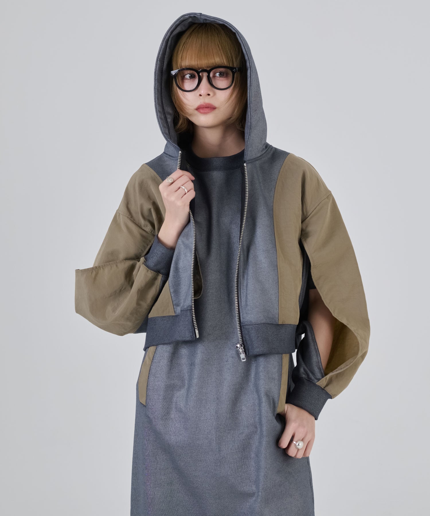 MA-1 Wind Switching Cape Hoodie