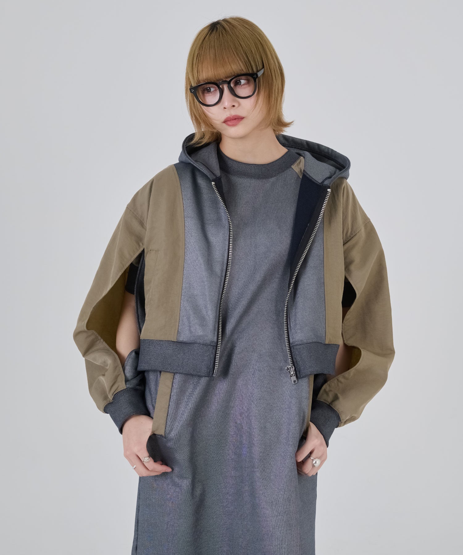 MA-1 Wind Switching Cape Hoodie