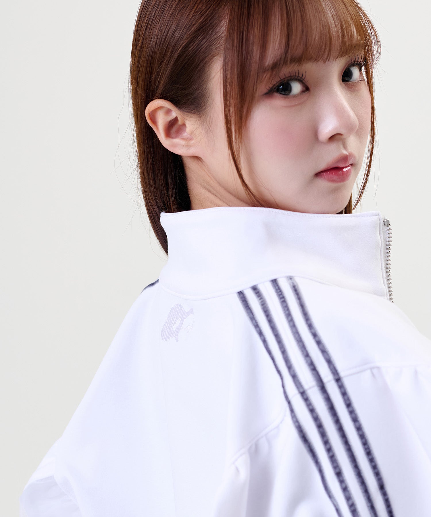 Side Line Sheer Cropped Blouson/サイドラインシアークロップド ブルゾン