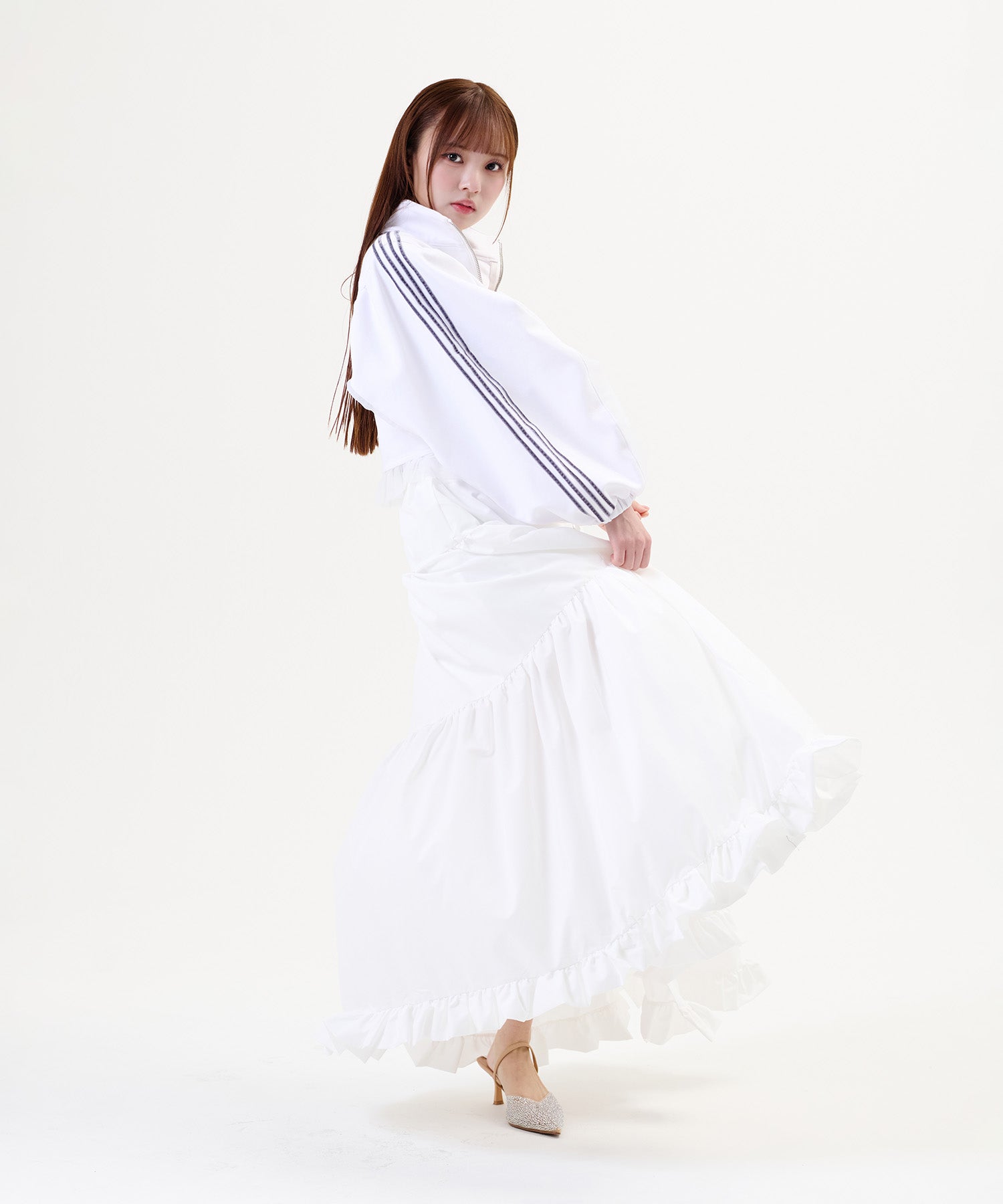 Side Line Sheer Cropped Blouson/サイドラインシアークロップド ブルゾン