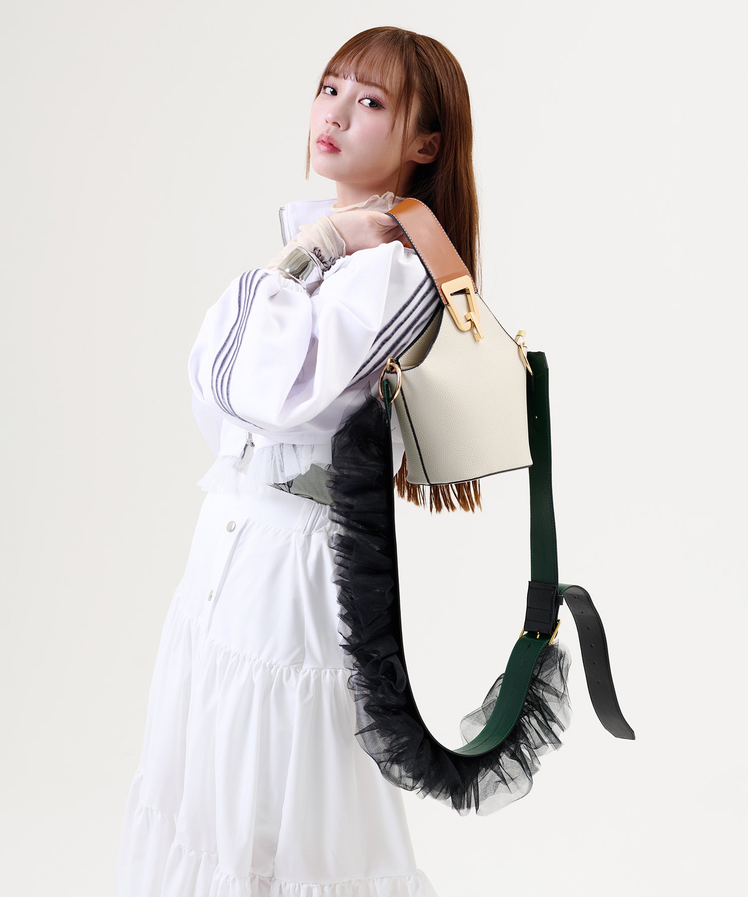 Side Line Sheer Cropped Blouson/サイドラインシアークロップド ブルゾン