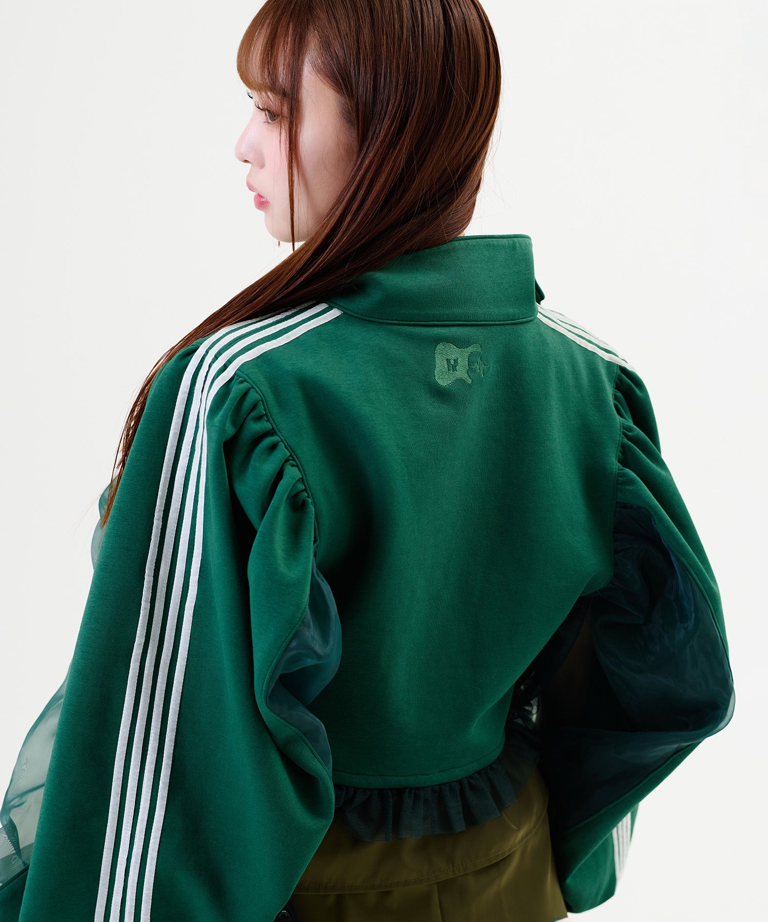 Side Line Sheer Cropped Blouson/サイドラインシアークロップド ブルゾン
