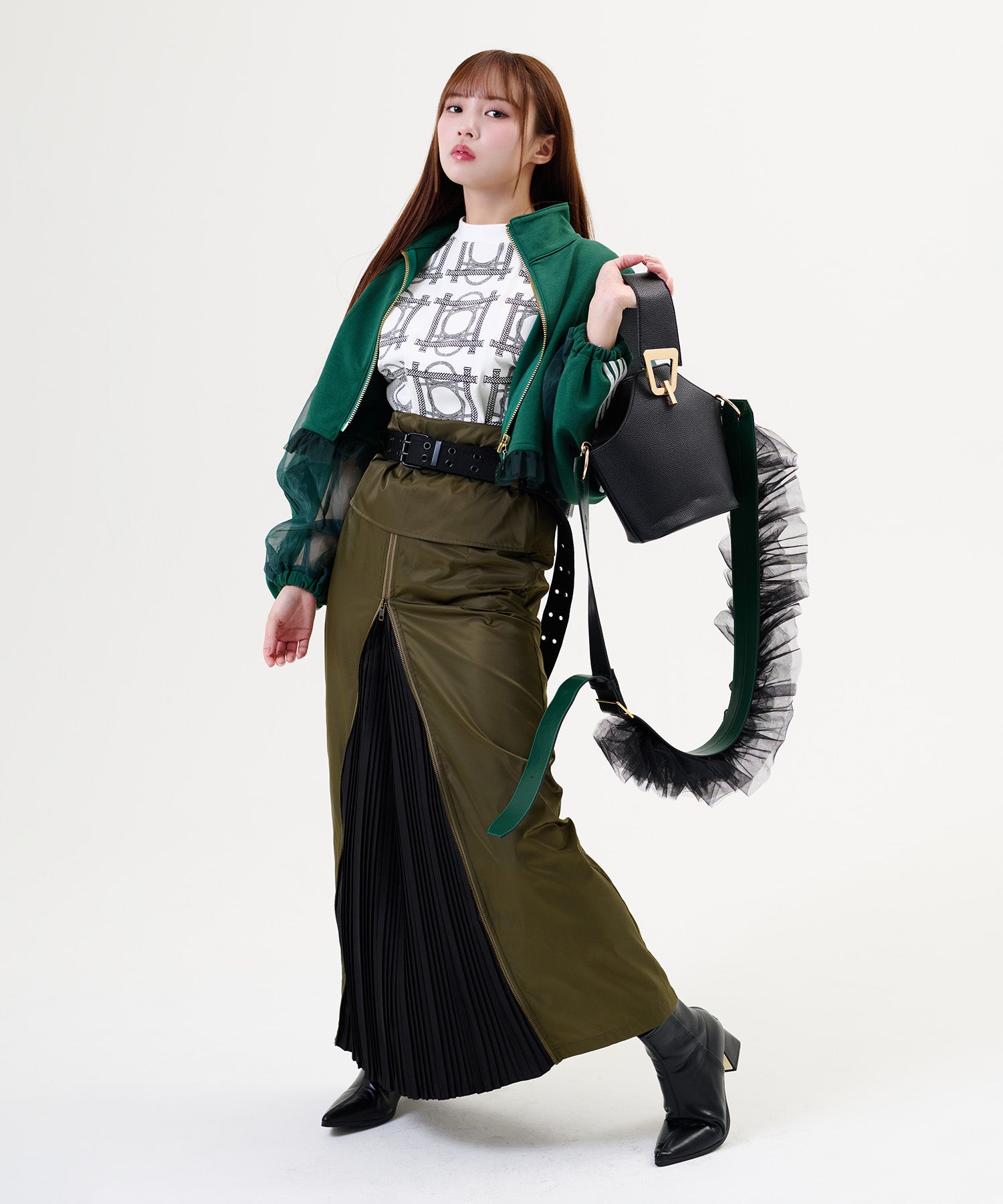 MINA Frill Strap & Mini Bag Set / MINAフリルストラップ＆ミニバッグセット