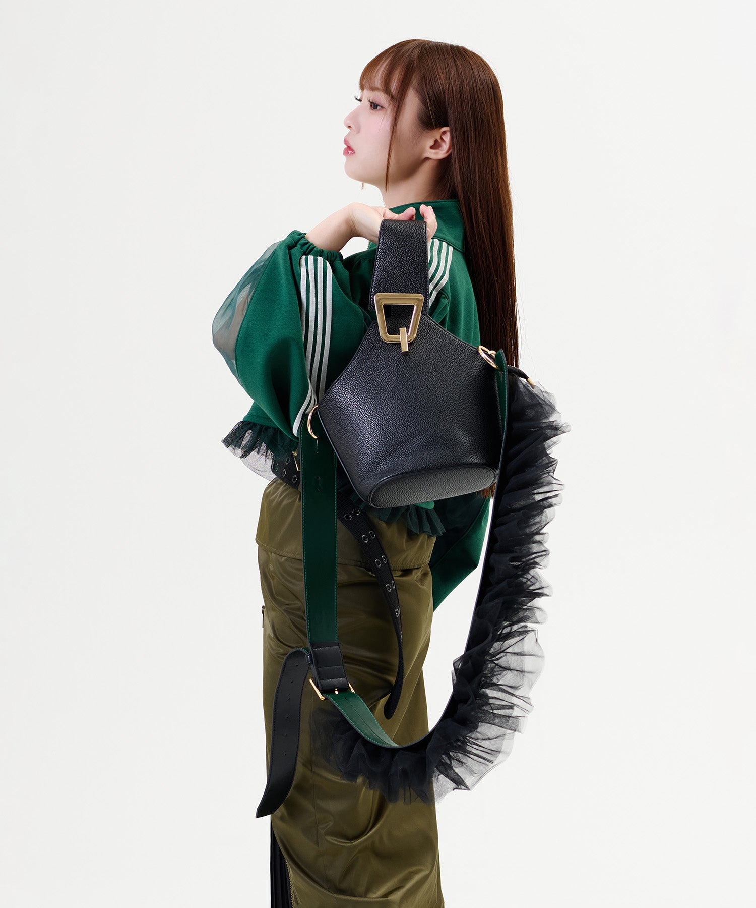 MINA Sheer Frill Strap（Single）/MINA シアーフリルストラップ（単体）