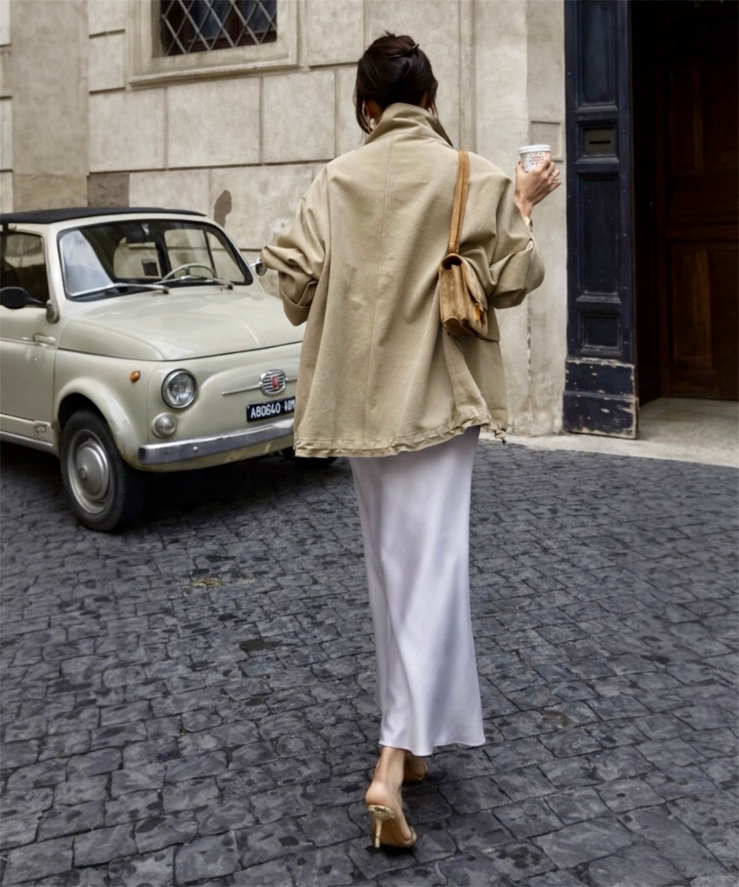 【一部カラーサイズご予約商品】ミニマルサテンドレープ スカート