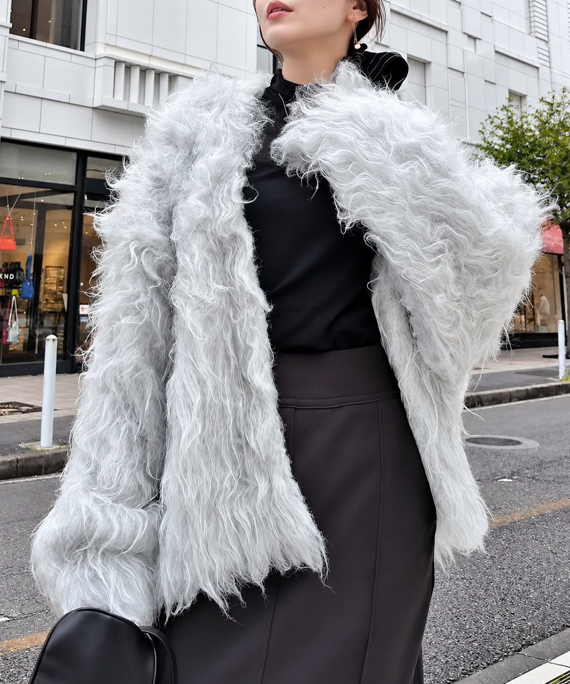 ロングヘア フラッフィーカーデ