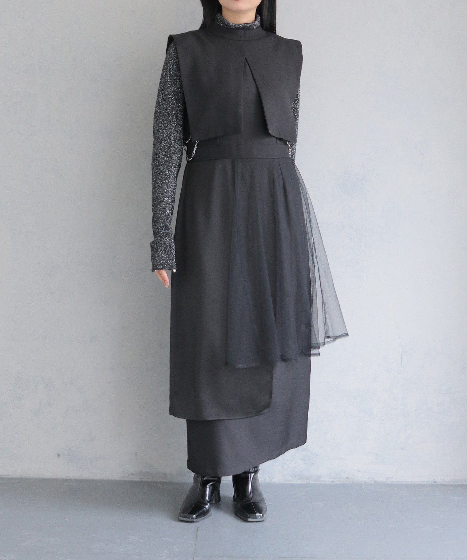 &g Cape Layered Dress