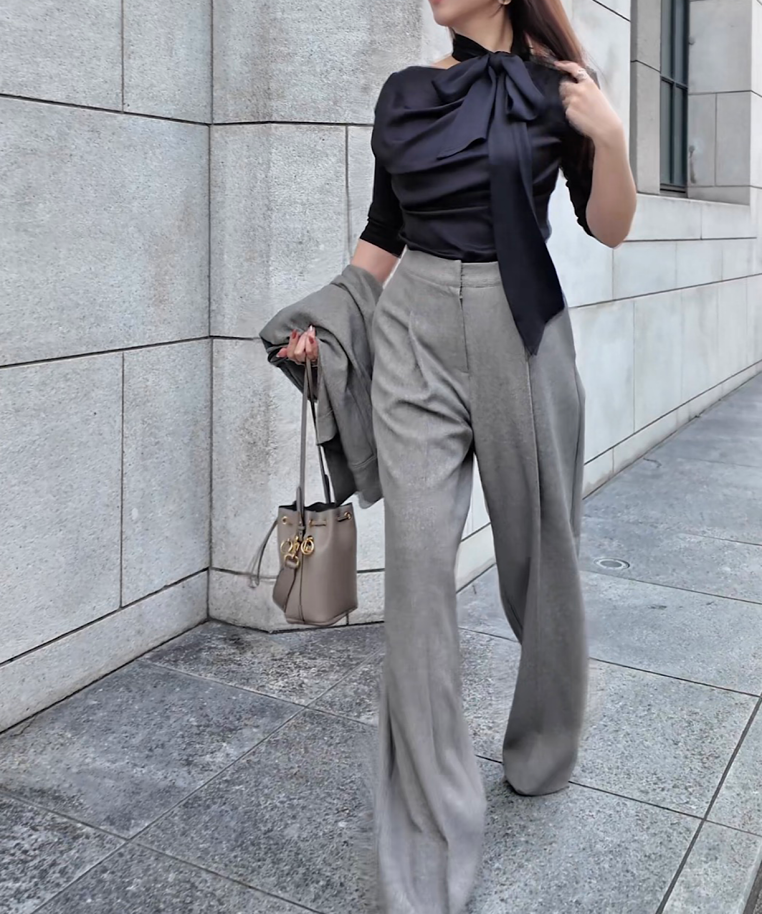 ビューティーライン セミワイドパンツ【セットアップ商品:15470012】