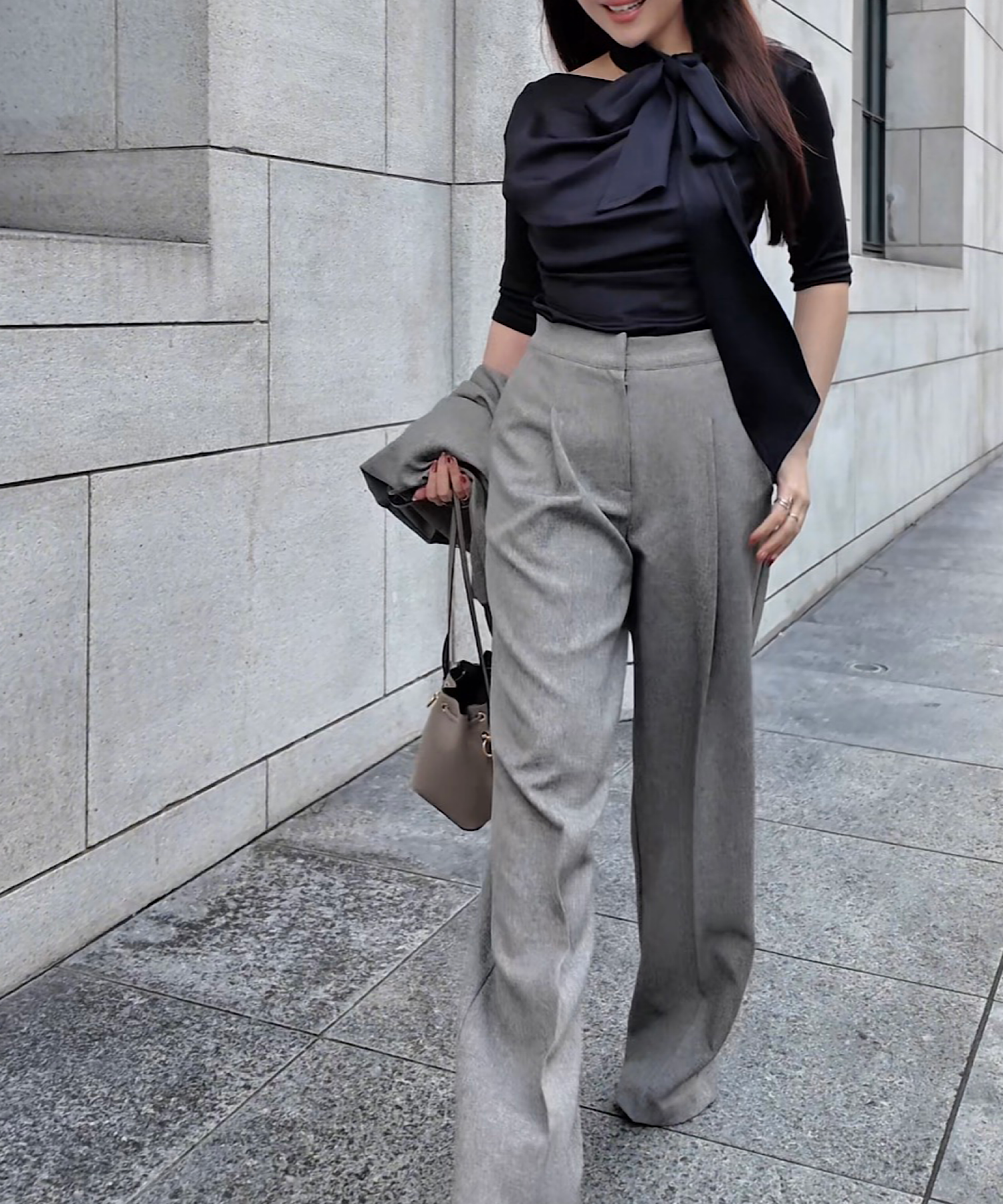 【ご予約商品】スカーフアクセント ドレープブラウス