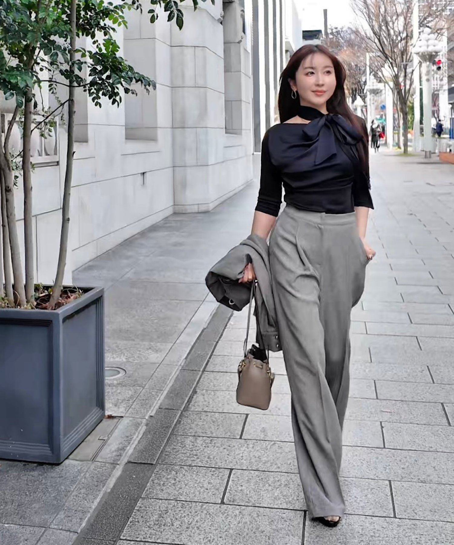 ビューティーライン セミワイドパンツ【セットアップ商品:15470012】