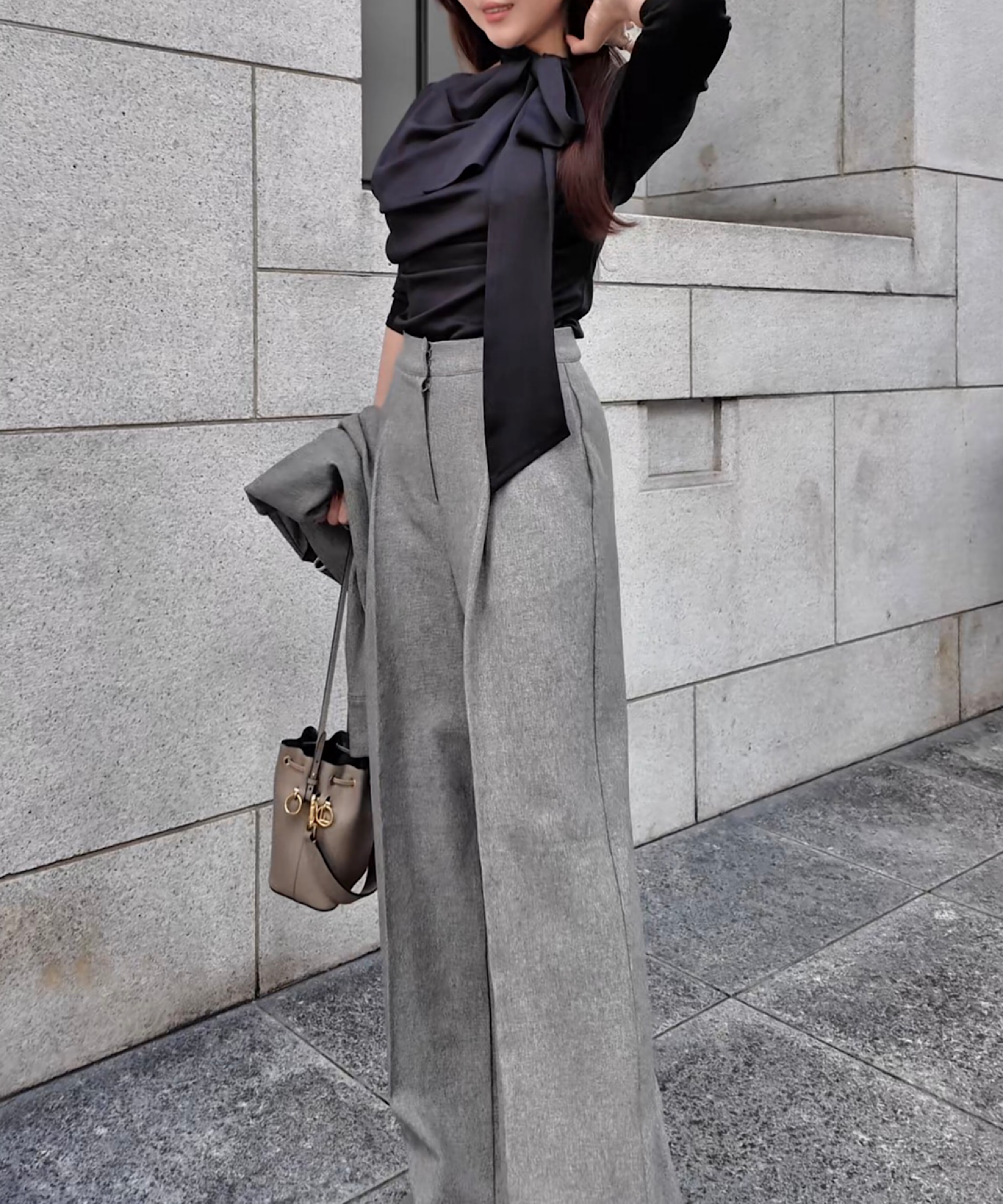 ビューティーライン セミワイドパンツ【セットアップ商品:15470012】