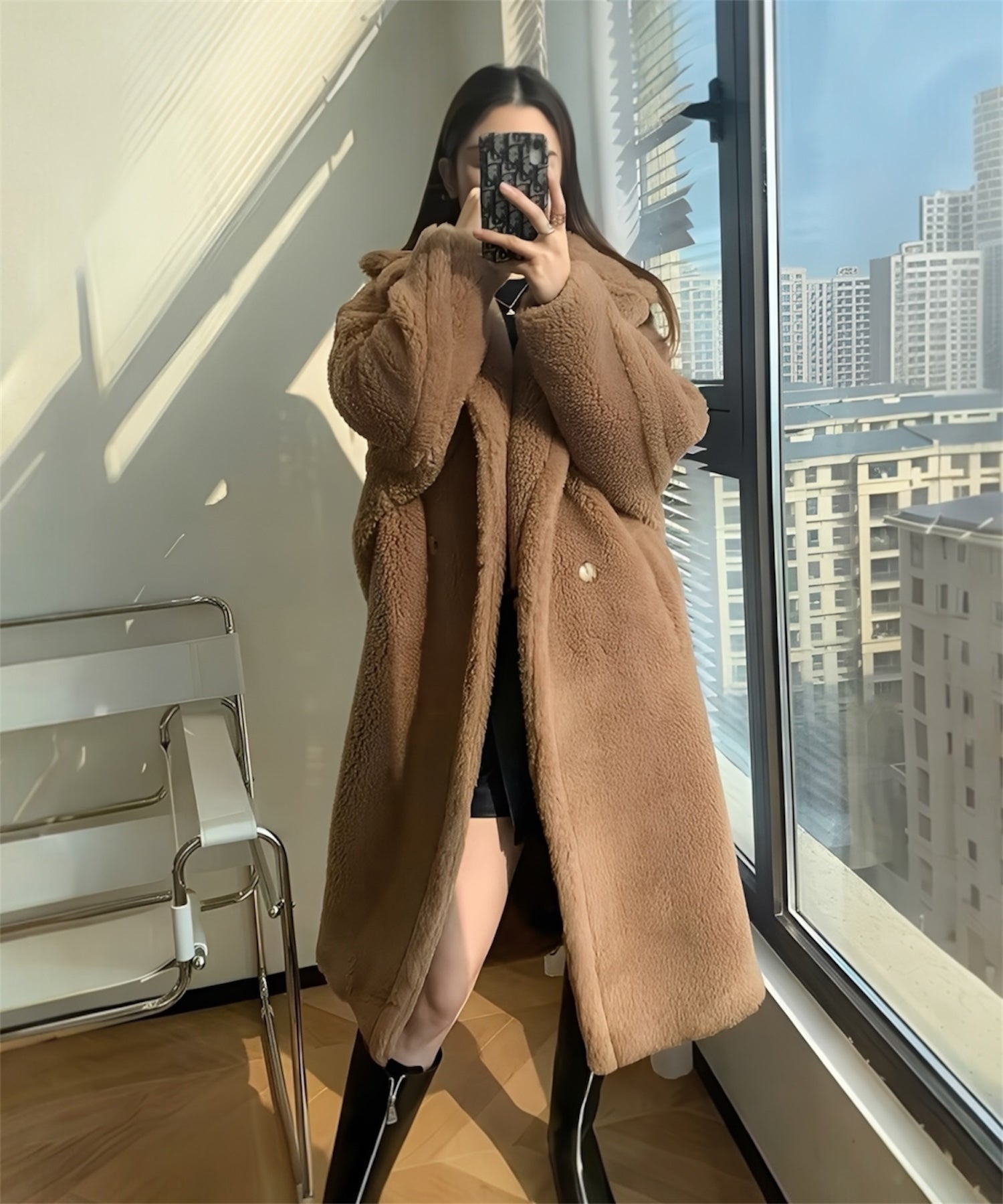 【予約受注】プレミアムテディ ロングボアコート / Premium Teddy Long Boa Coat