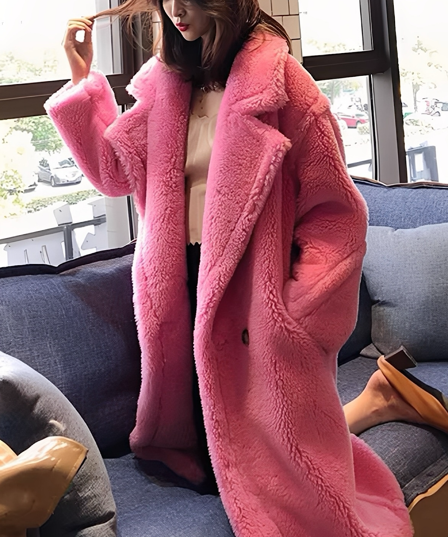 【予約受注】プレミアムテディ ロングボアコート / Premium Teddy Long Boa Coat