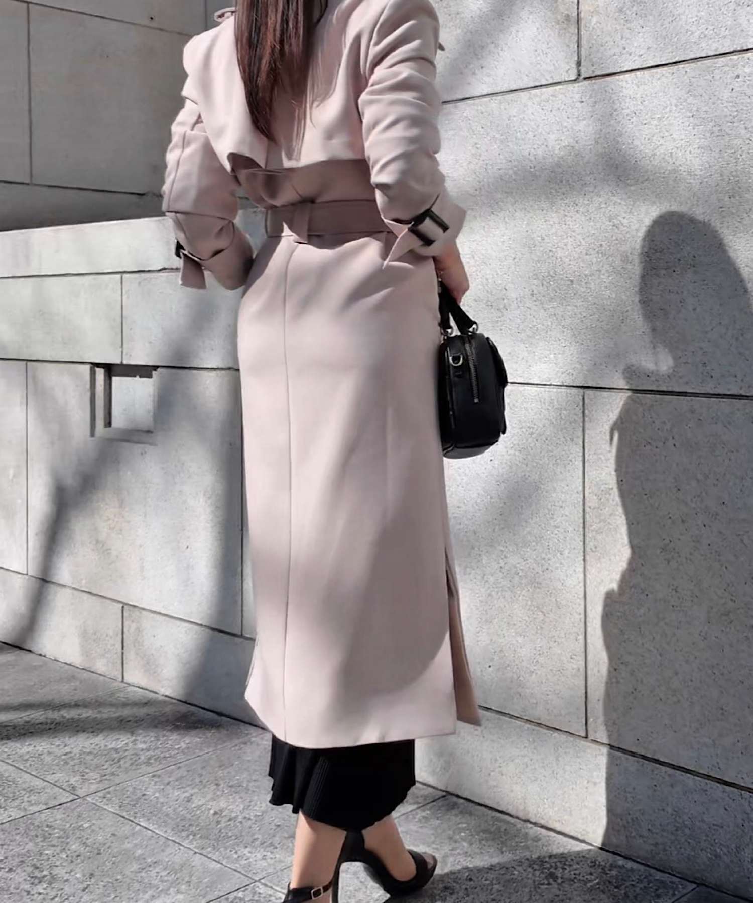 リボンタイ エポーレットトレンチコート