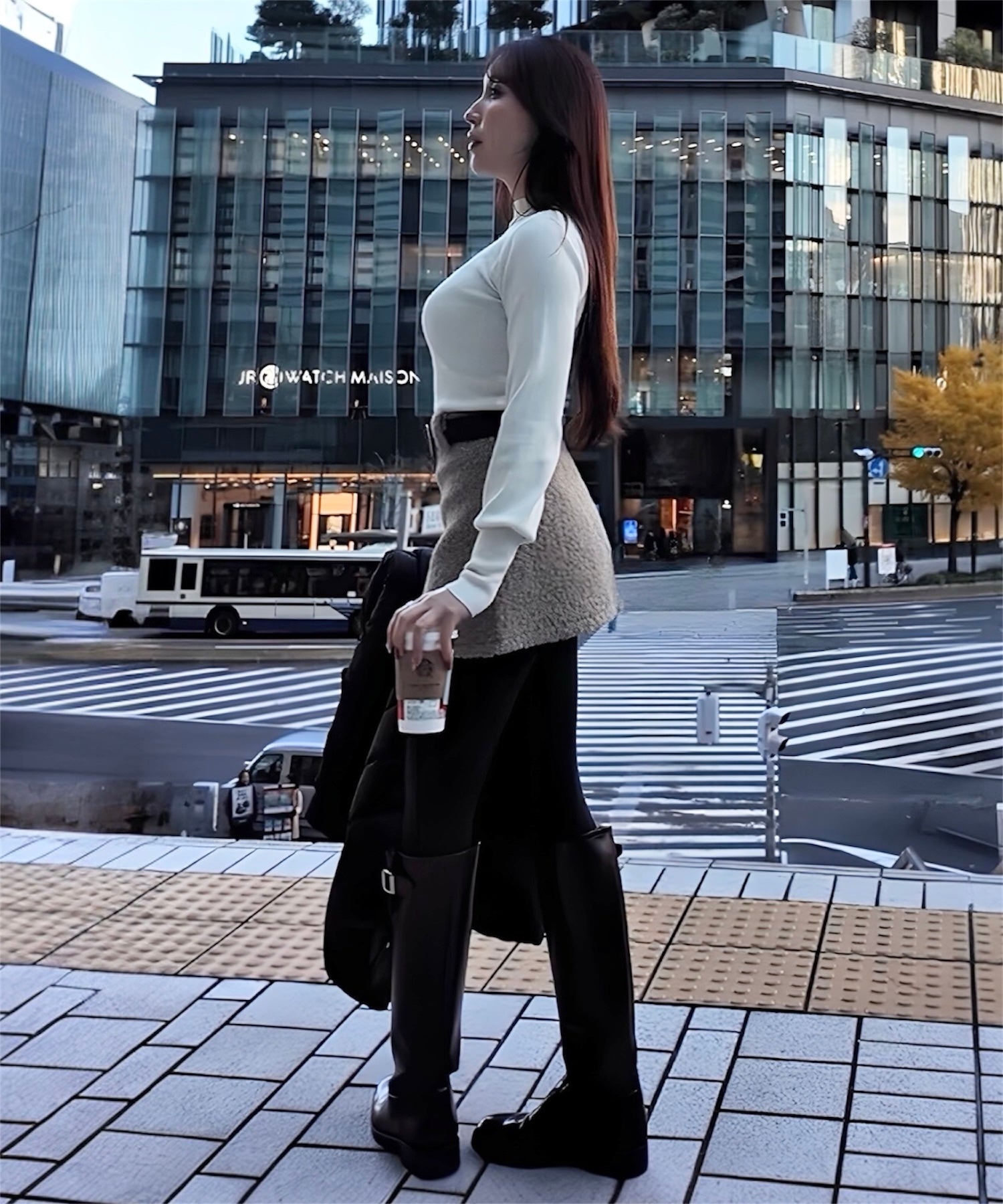 ボアタッチ ベルトフレアスカート