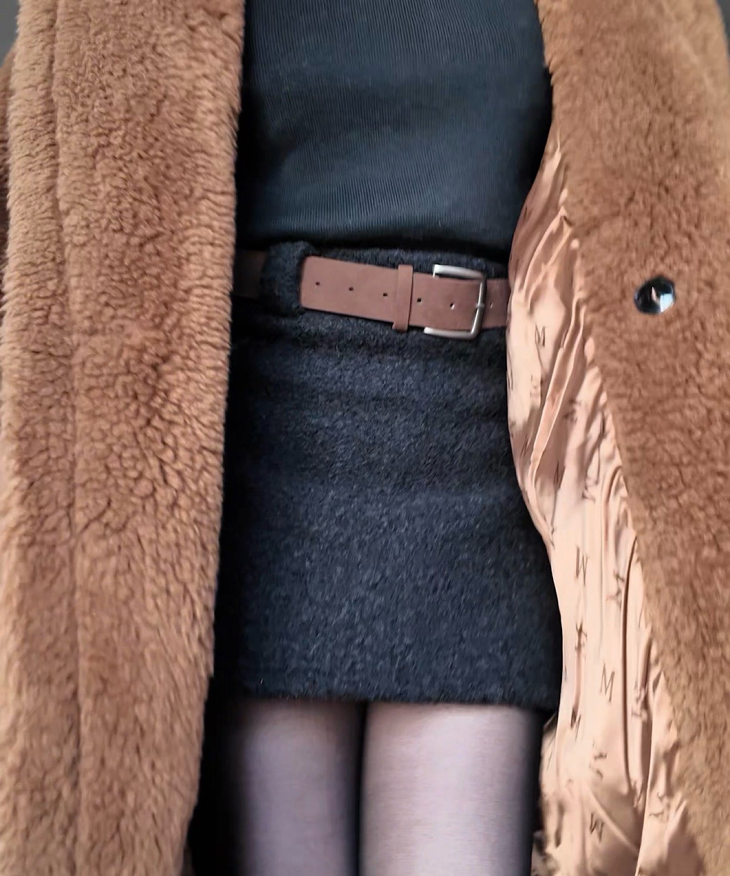 ボアタッチ ベルトフレアスカート