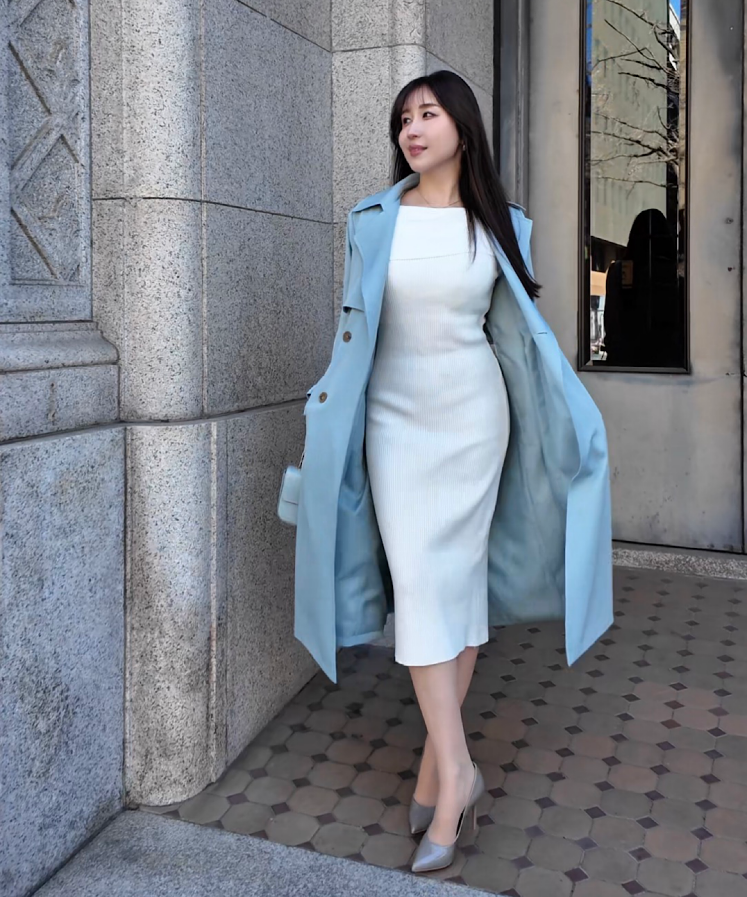 ニュアンスドレス トレンチコート