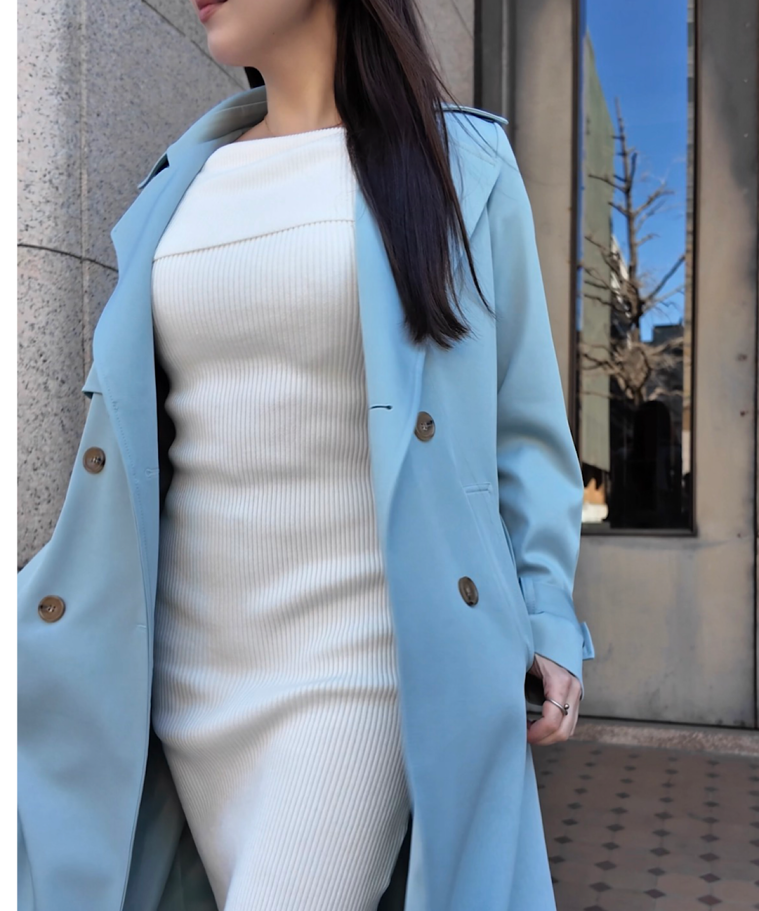 ニュアンスドレス トレンチコート