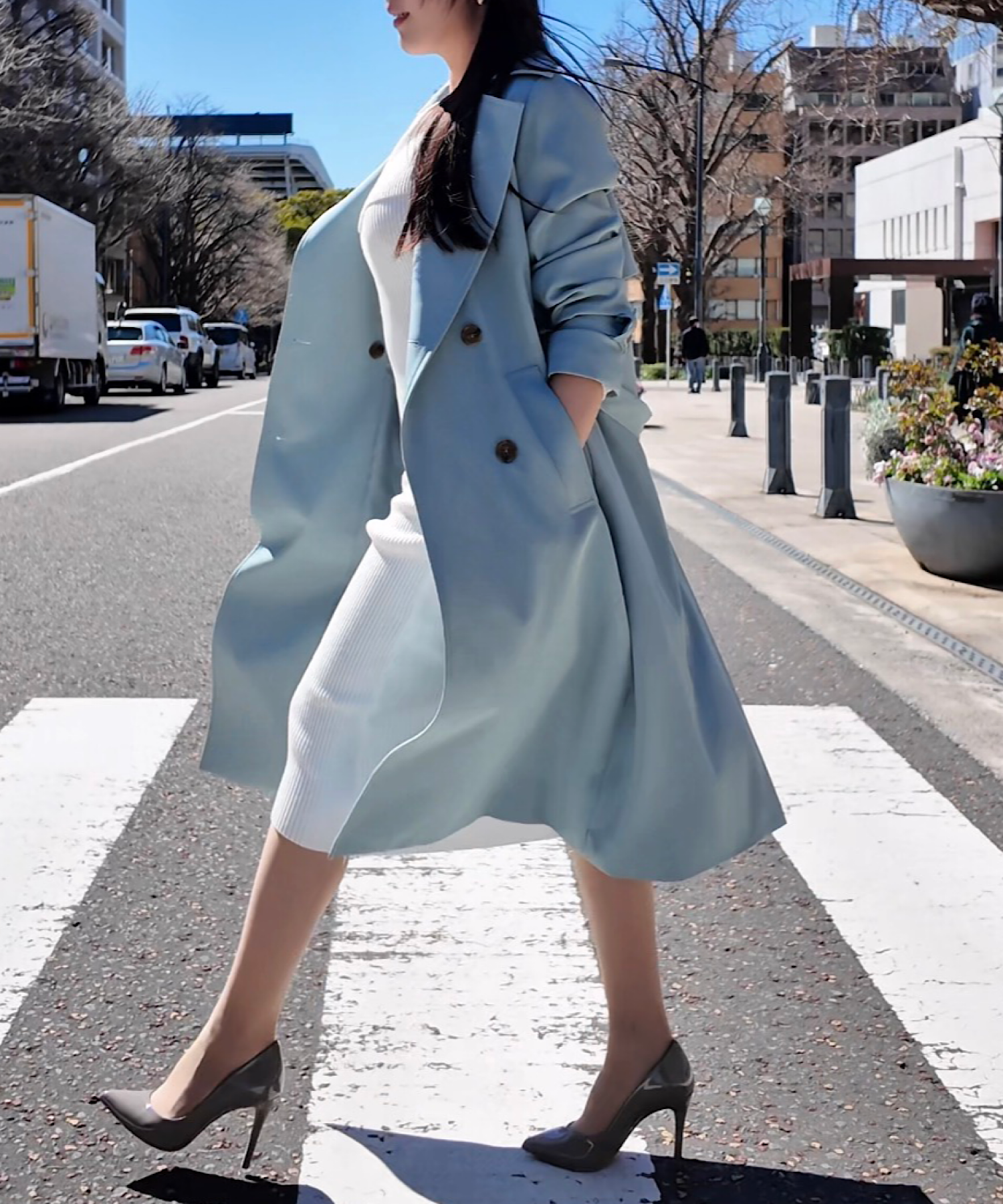 ニュアンスドレス トレンチコート