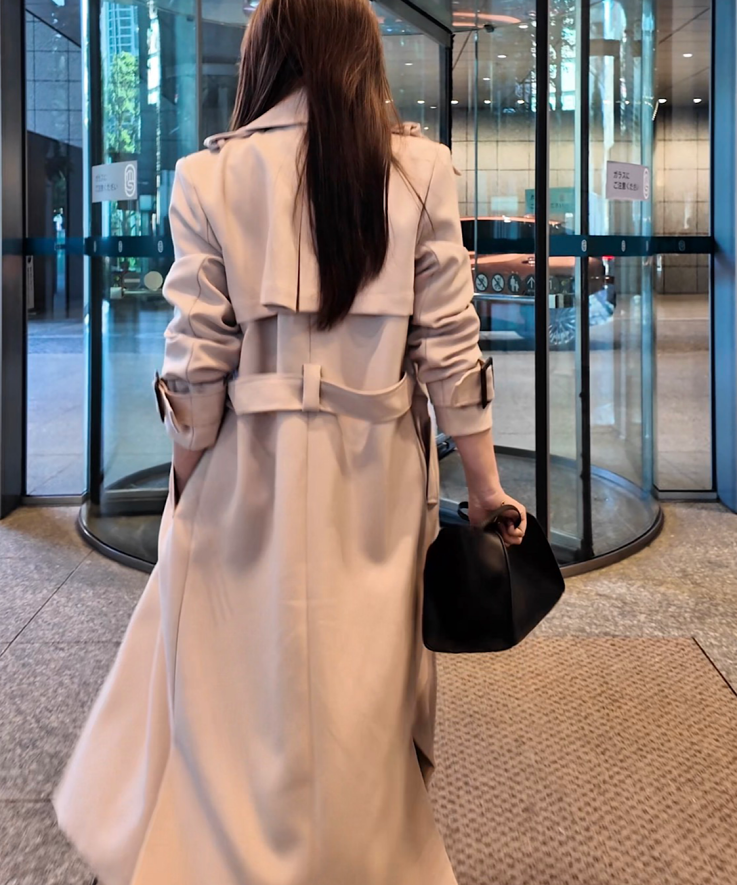 リボンタイ エポーレットトレンチコート