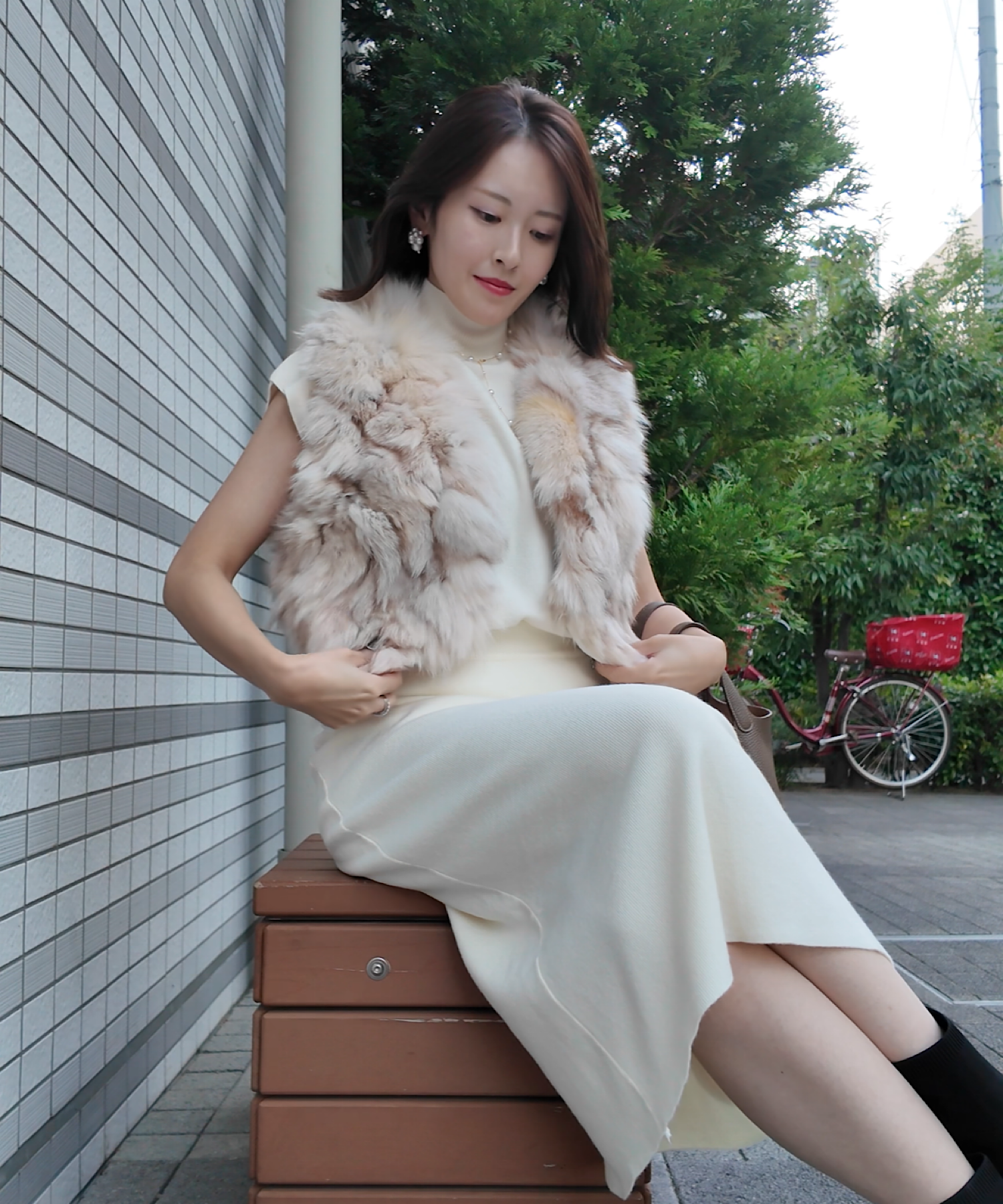 ハイネックニットスカートセット/こんな気温差にちょうどいいニットセット