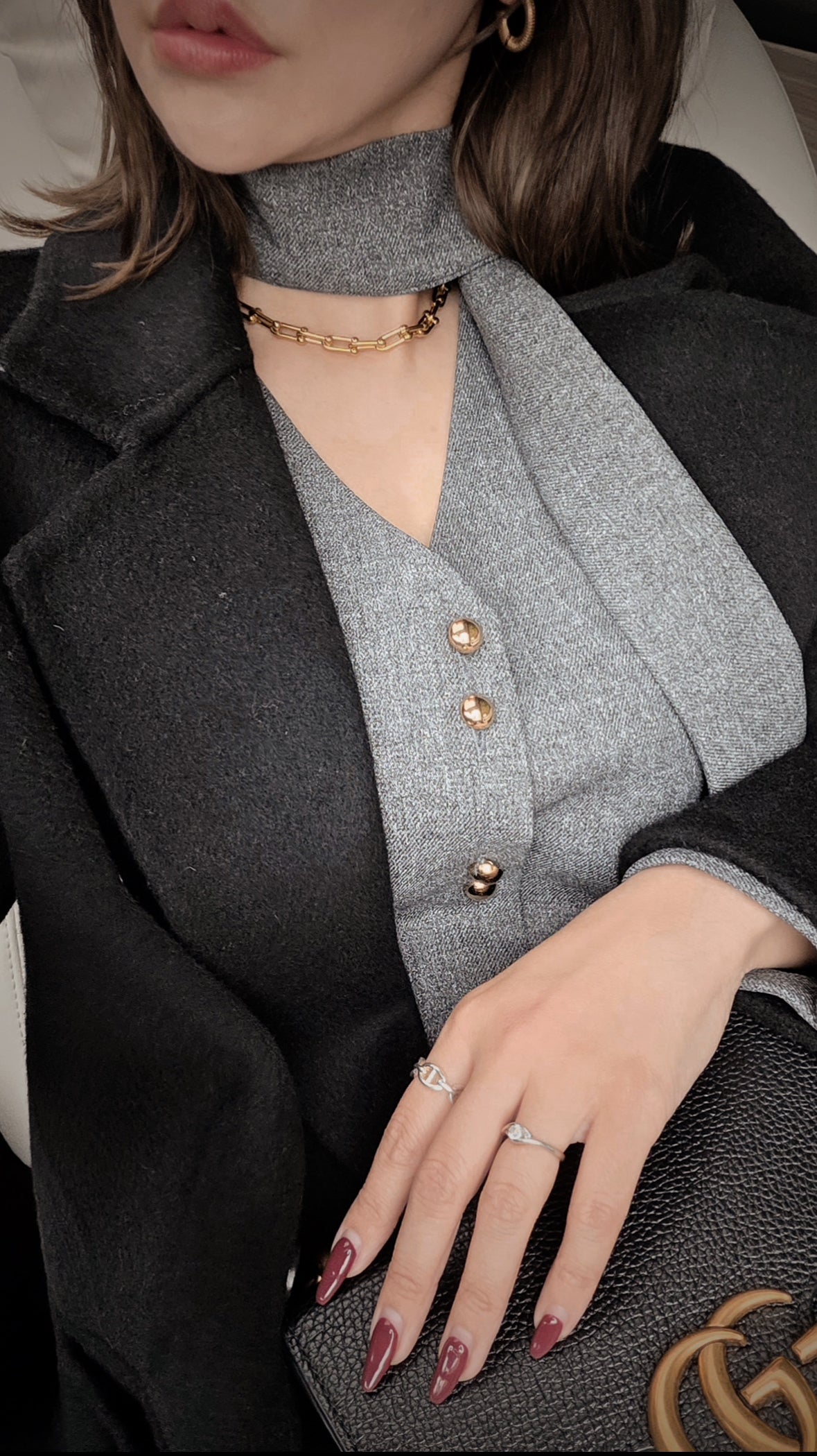 ★バランスモード セットアップ （スカーフタイジャケット×美シルエットパンツ）