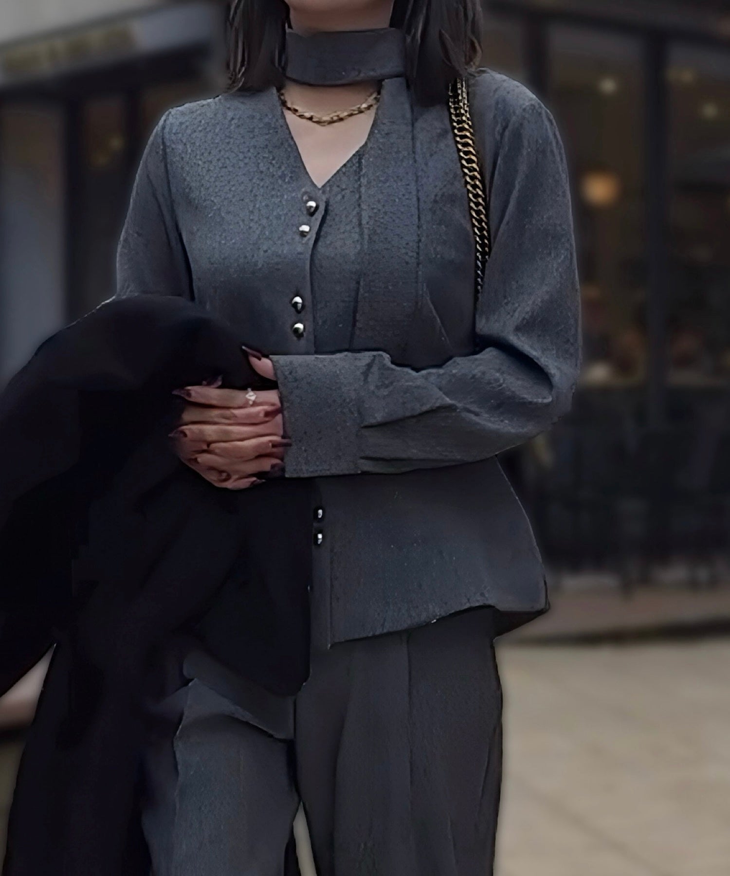 ゴールドボタンジャケット＆スカーフタイ【＊セットアップ商品:15450007】