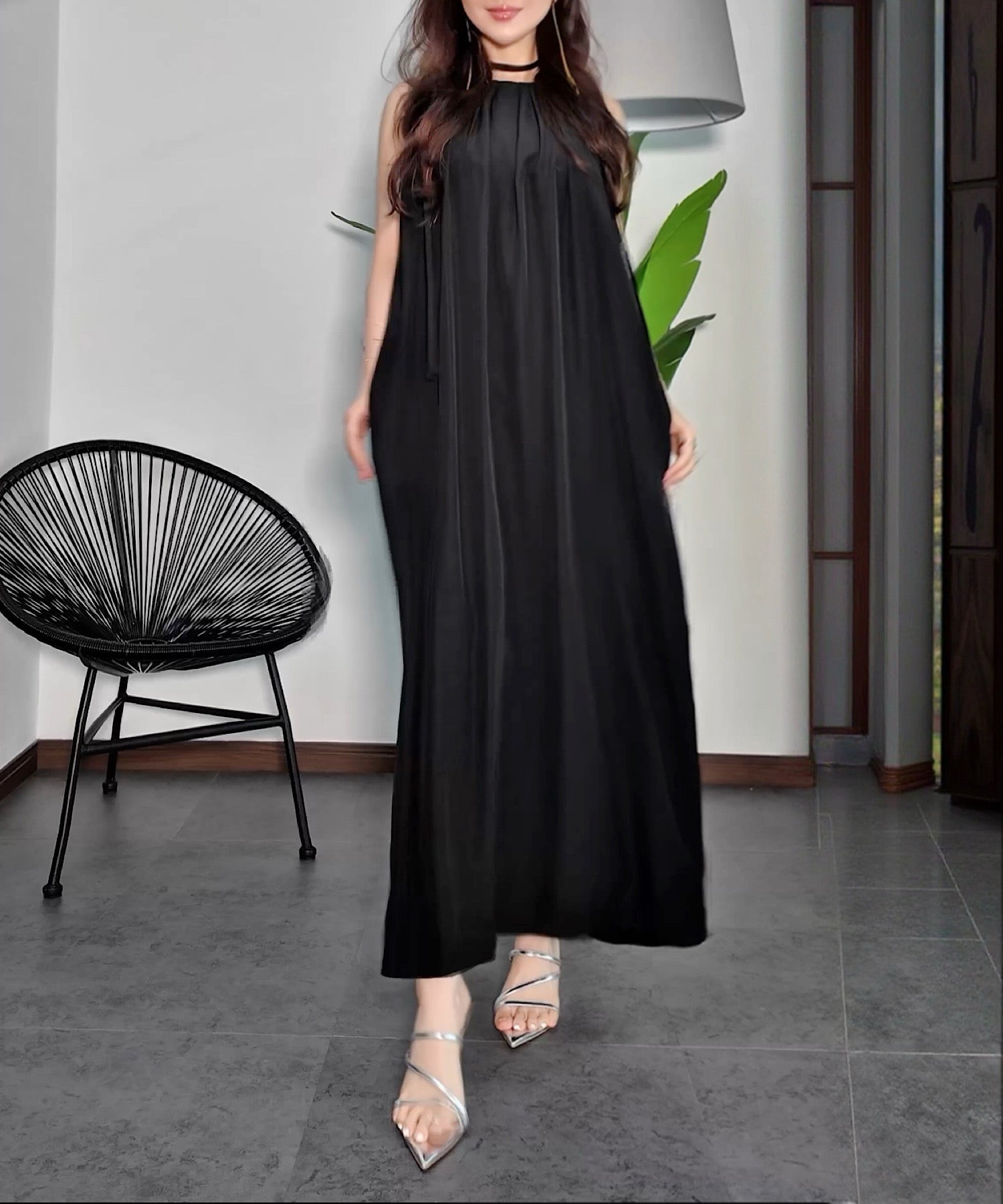 リボンアレンジ 2WAY ギャザーフレアワンピース