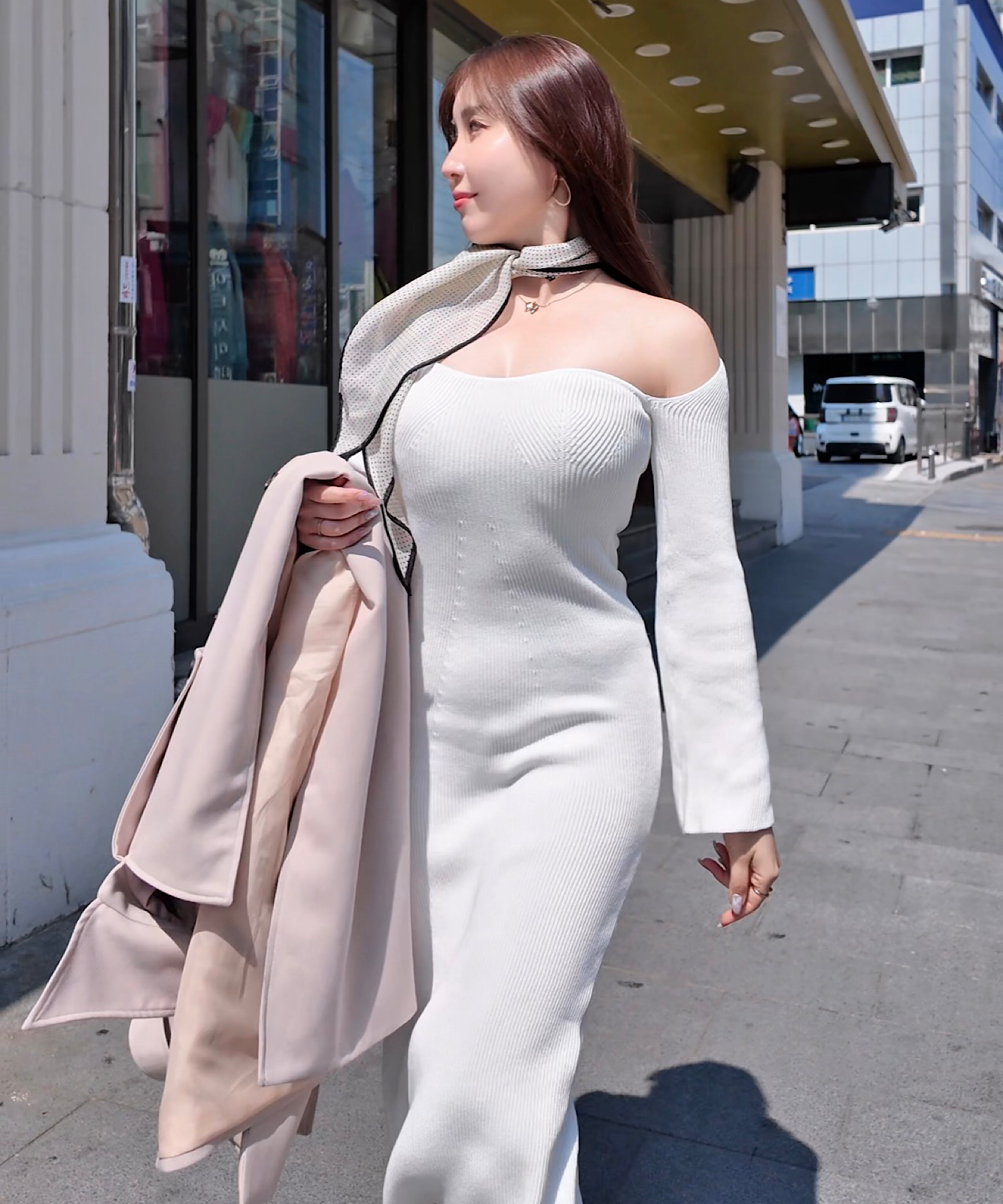 ドットシルクダイヤスカーフ