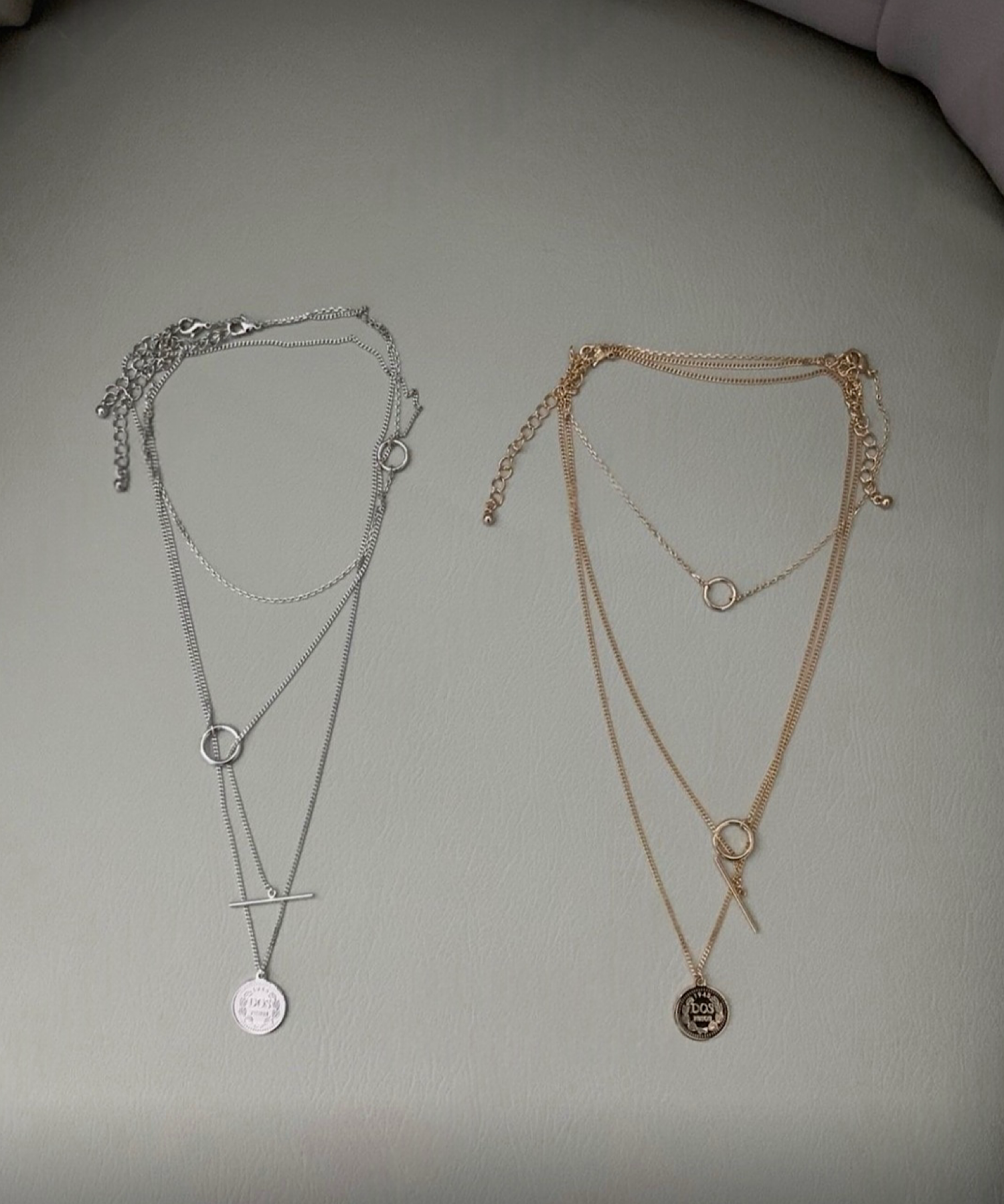 トリプルチャームコインネックレス