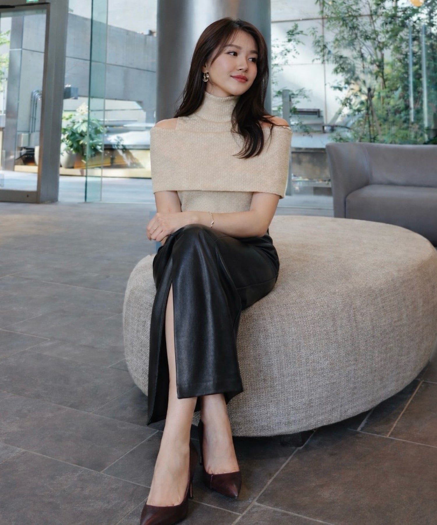 【一部ご予約商品】2wayスリムリブトップス