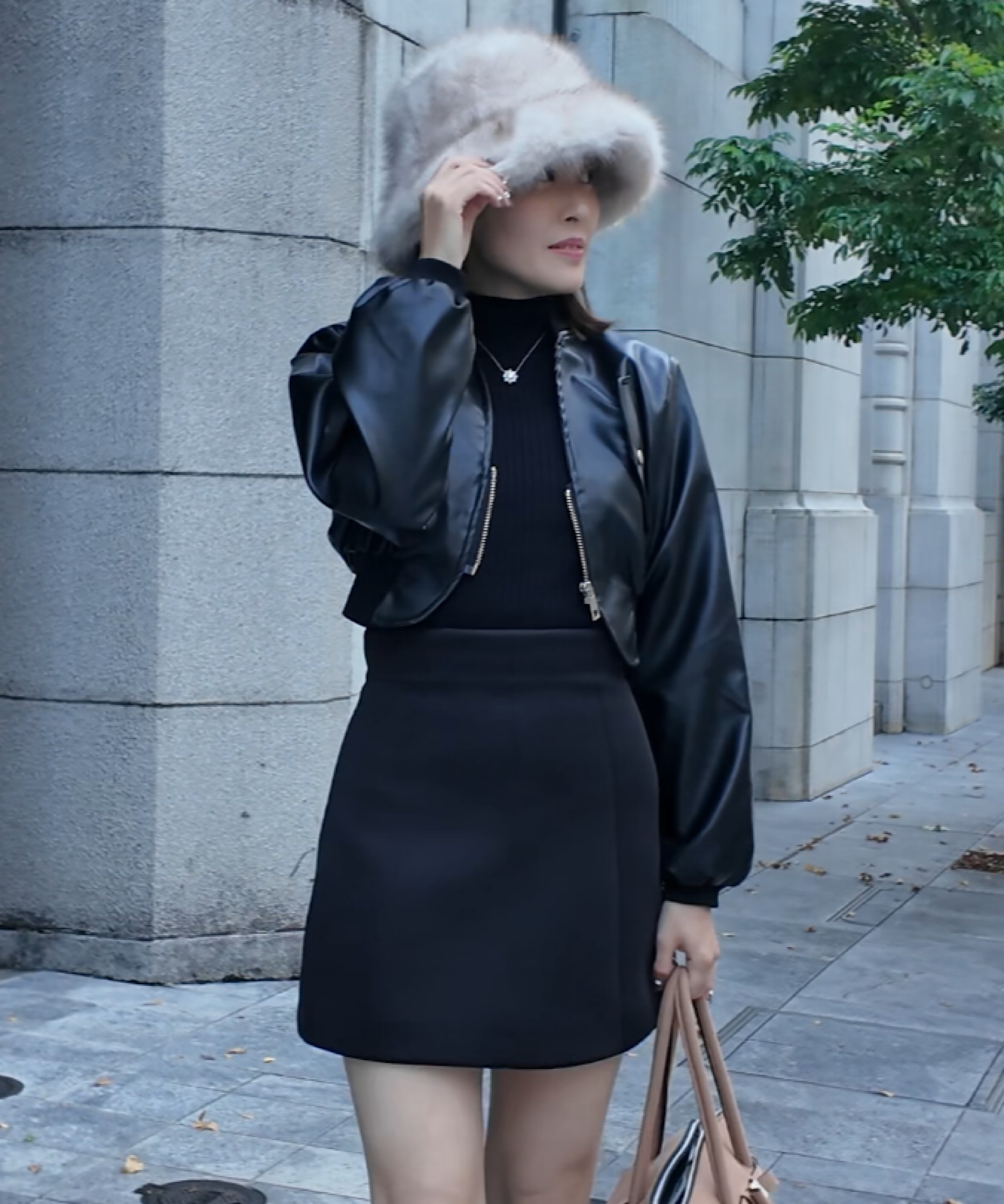 【通常販売開始】エコレザーショートフライトブルゾン/＊公式限定