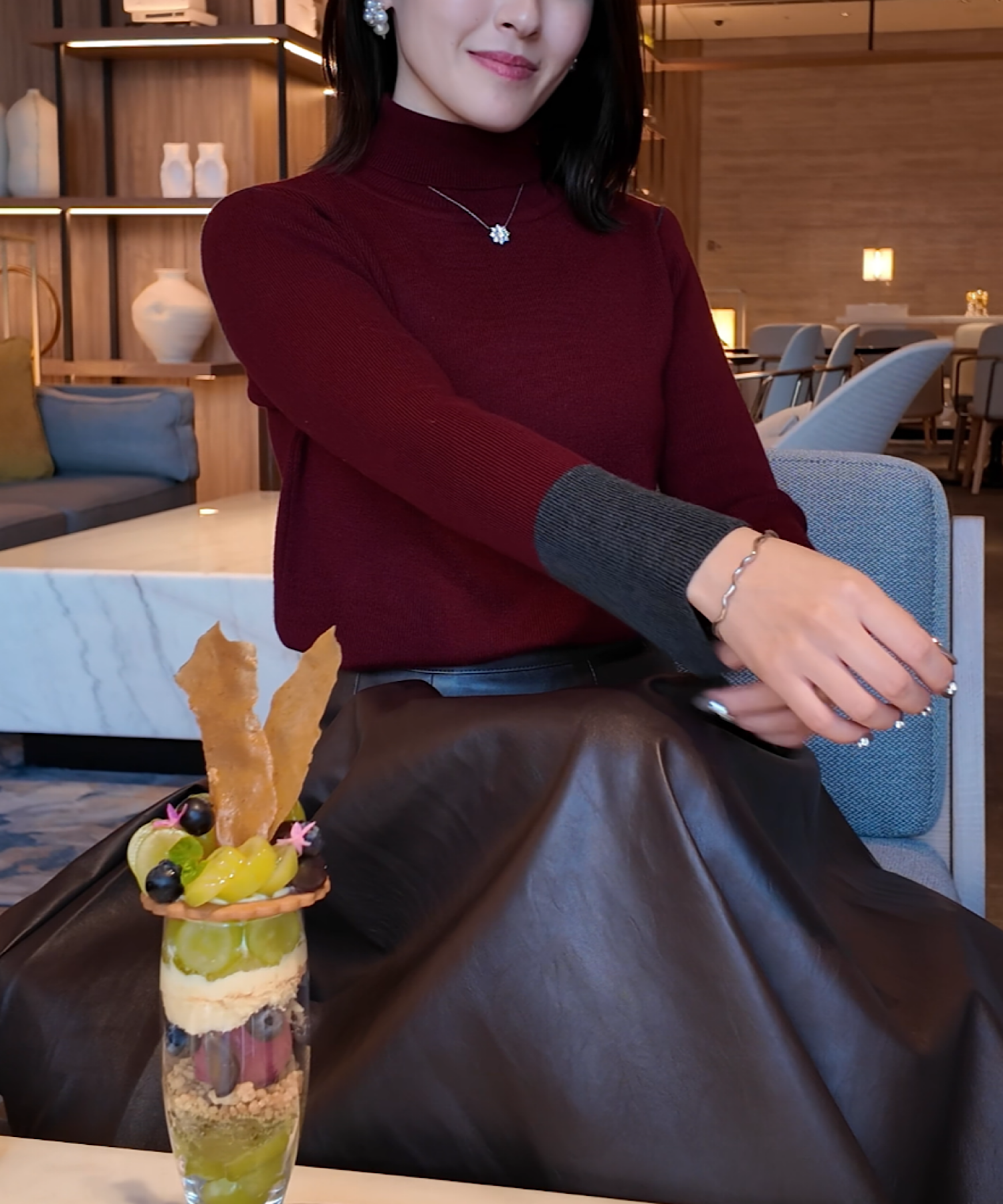 ウールポイント配色タートルネックニット | THEODORIC.dy公式通販