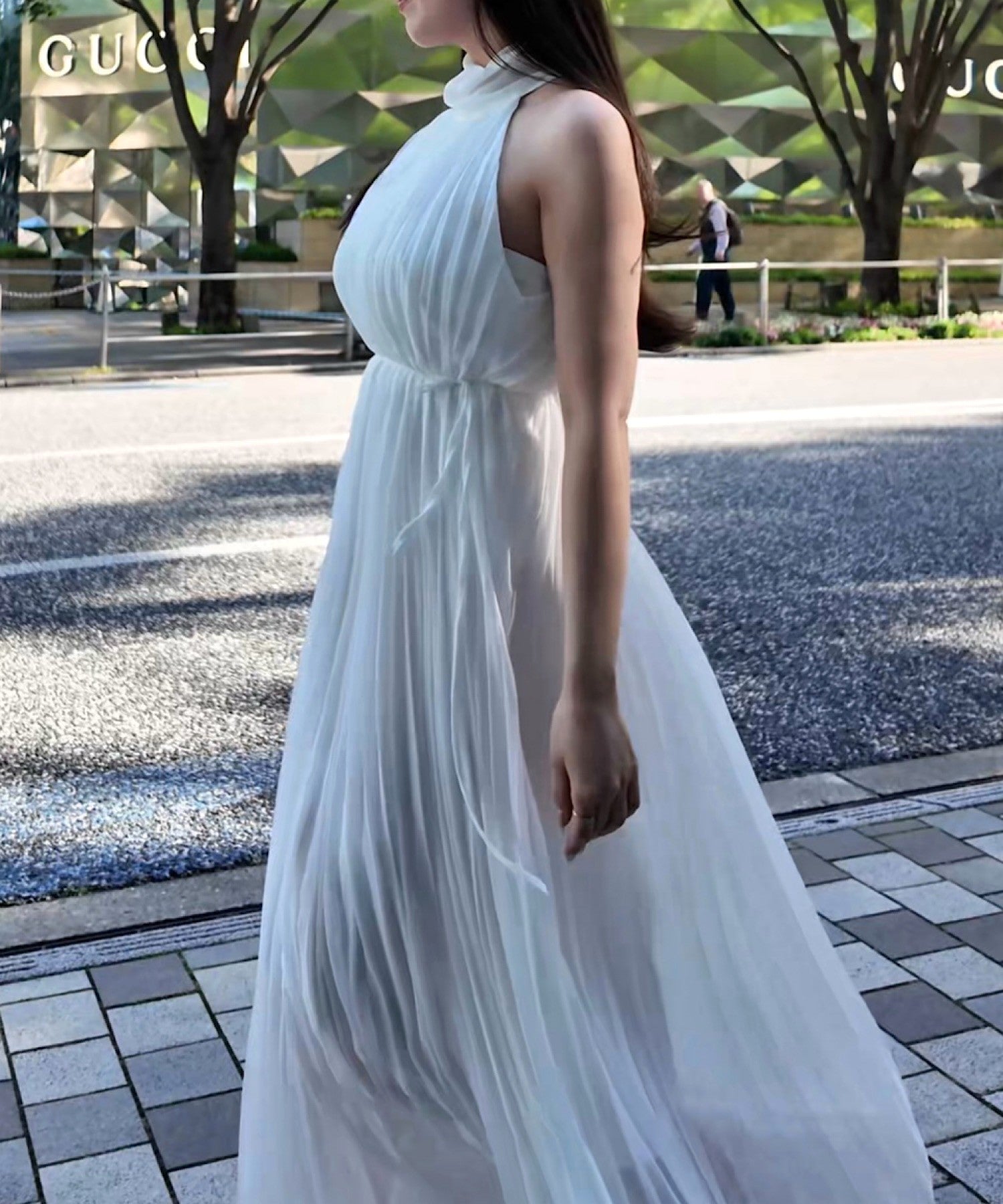 ホルタープリーツワンピース