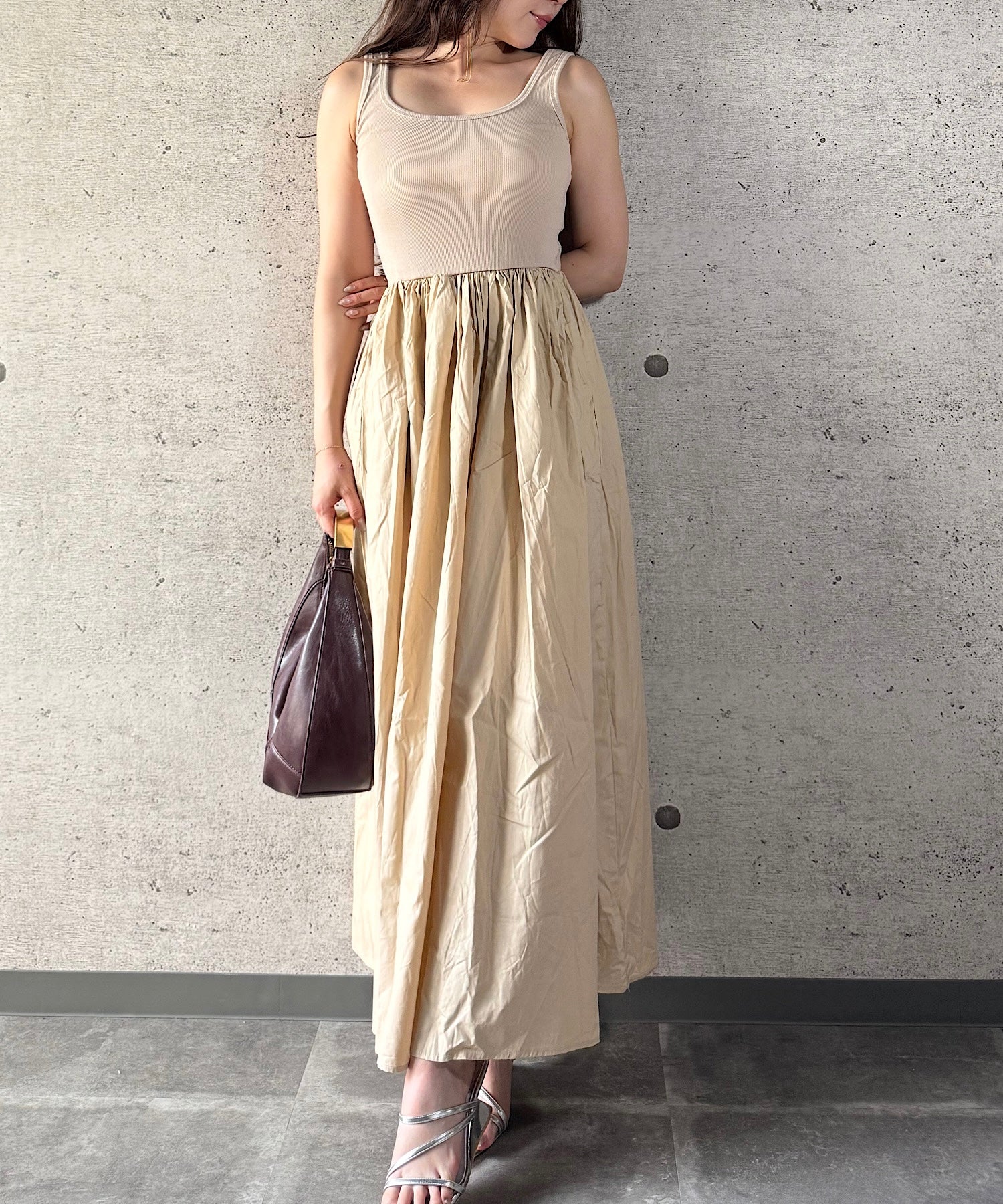 セオドリックディ THEODORIC.dy Best Set Knit One-piece （BROWN×NAVY） ONE PIECE