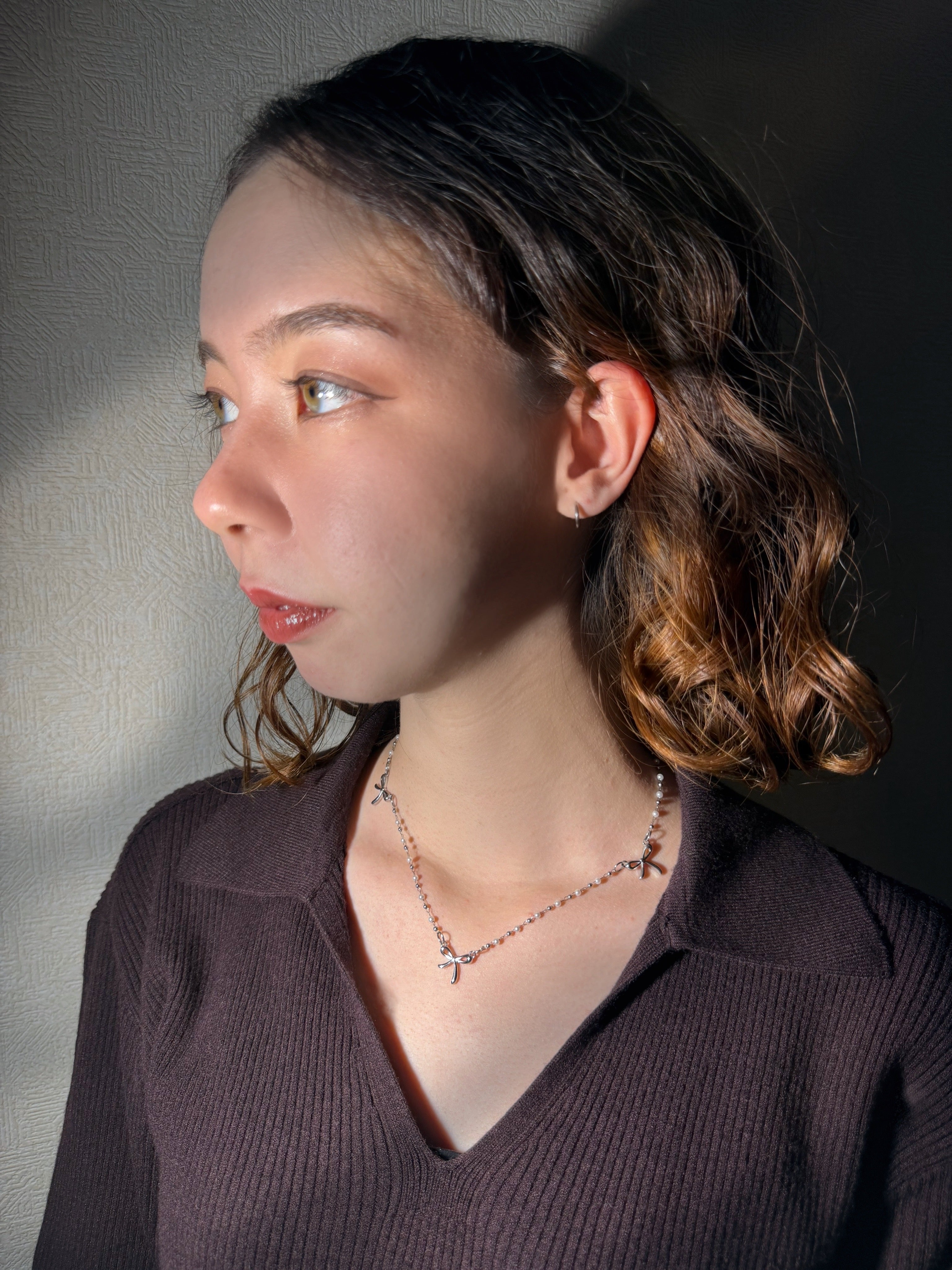 トリプルリボン 316Lサージカルネックレス– THEO accessory collection –