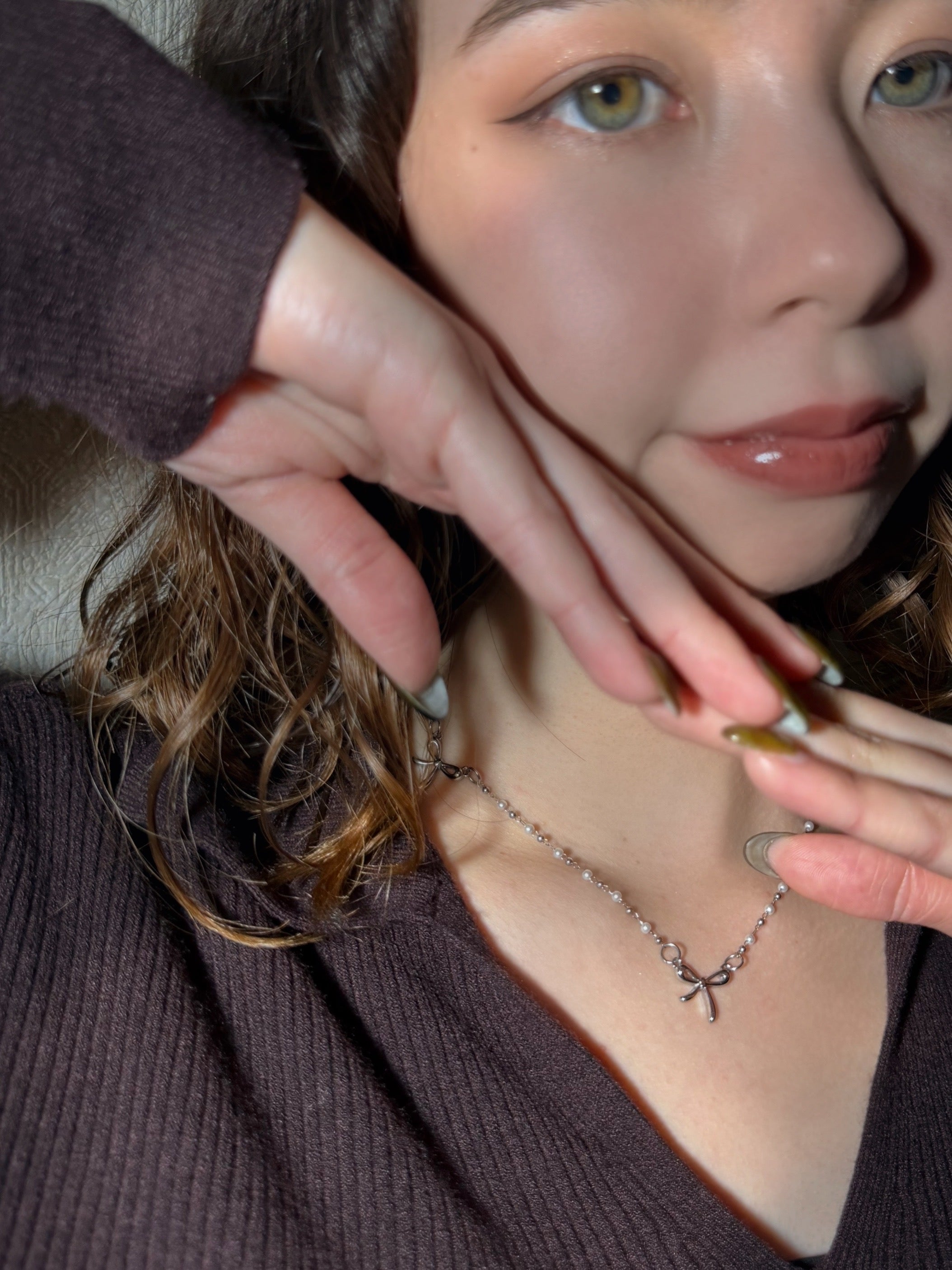 トリプルリボン 316Lサージカルネックレス– THEO accessory collection –