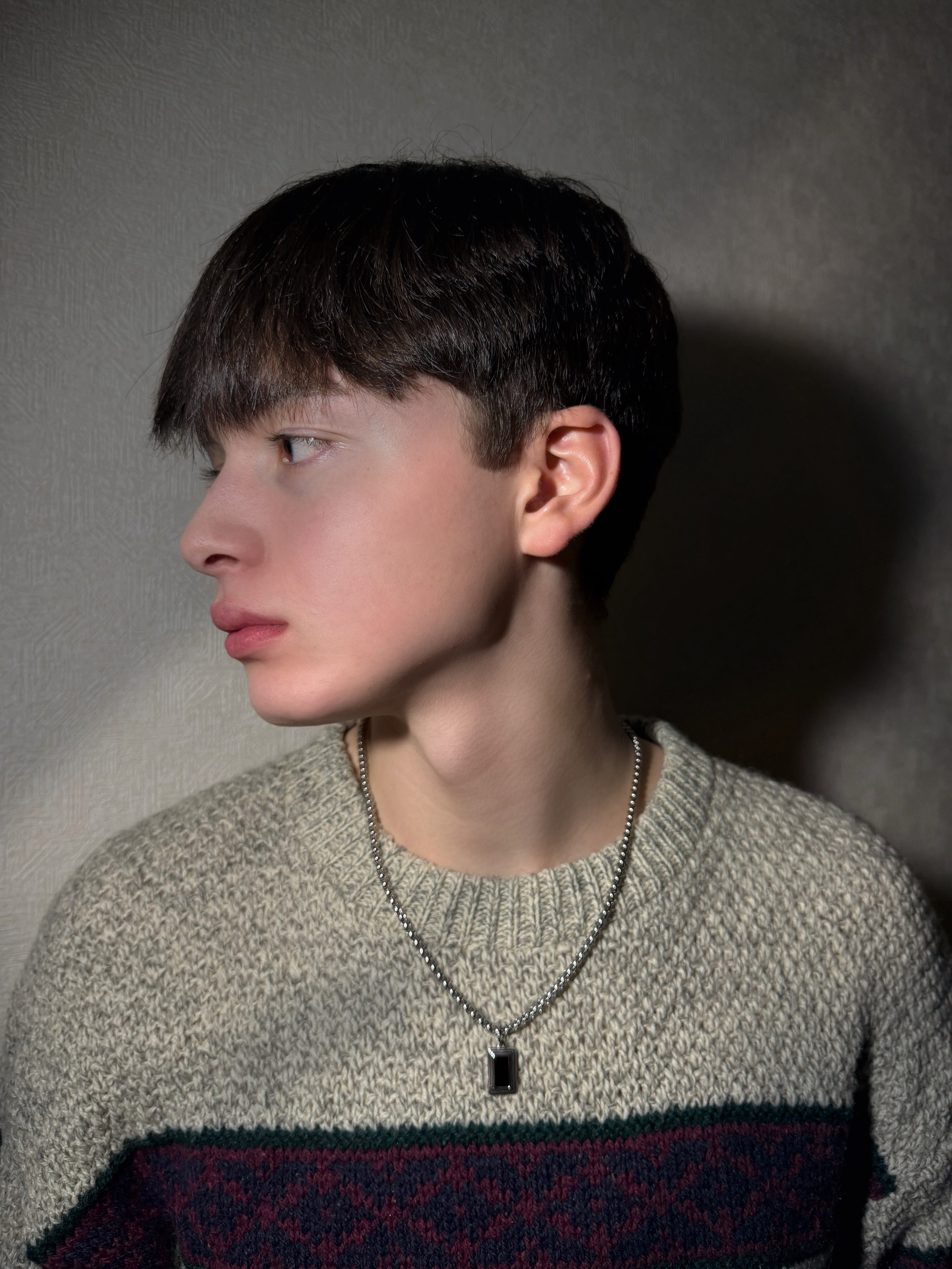 ブラックミニプレート 316Lサージカルネックレス– THEO accessory collection –