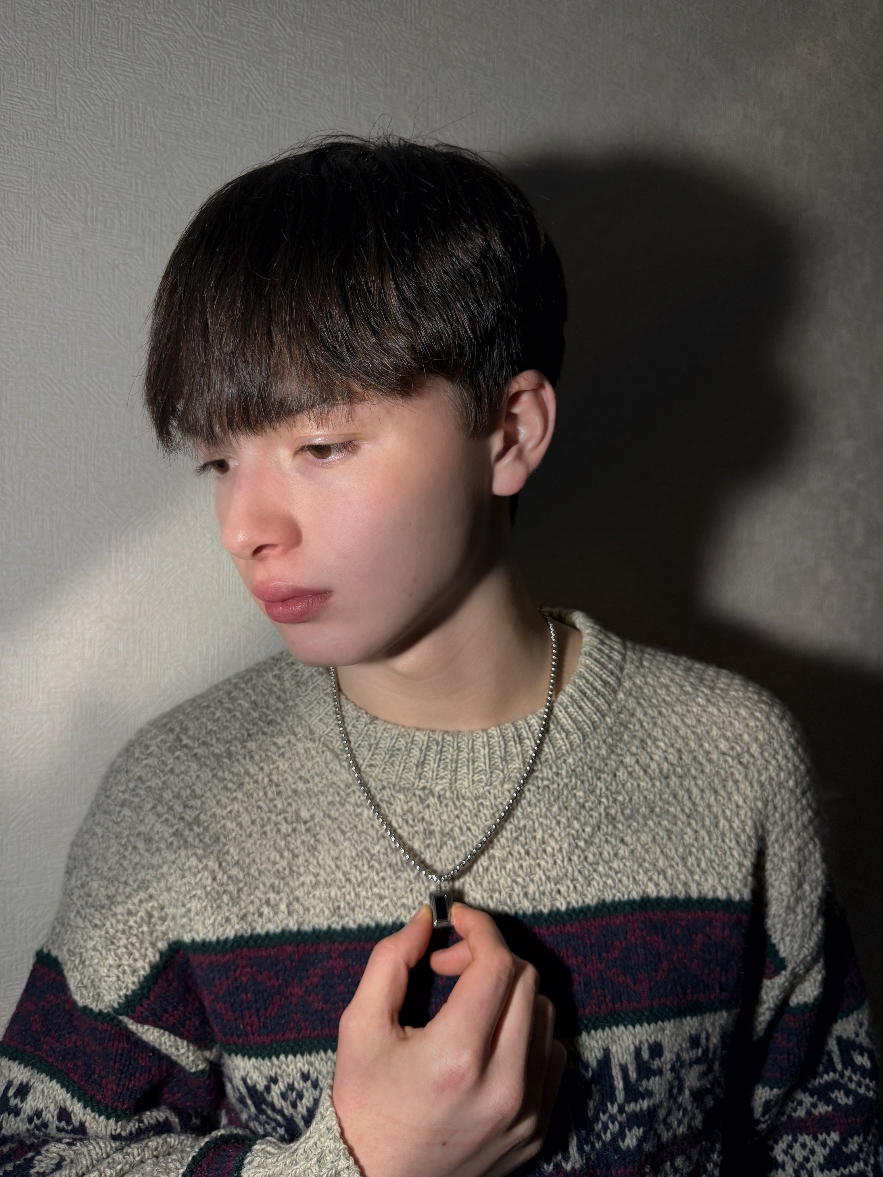 ブラックミニプレート 316Lサージカルネックレス– THEO accessory collection –