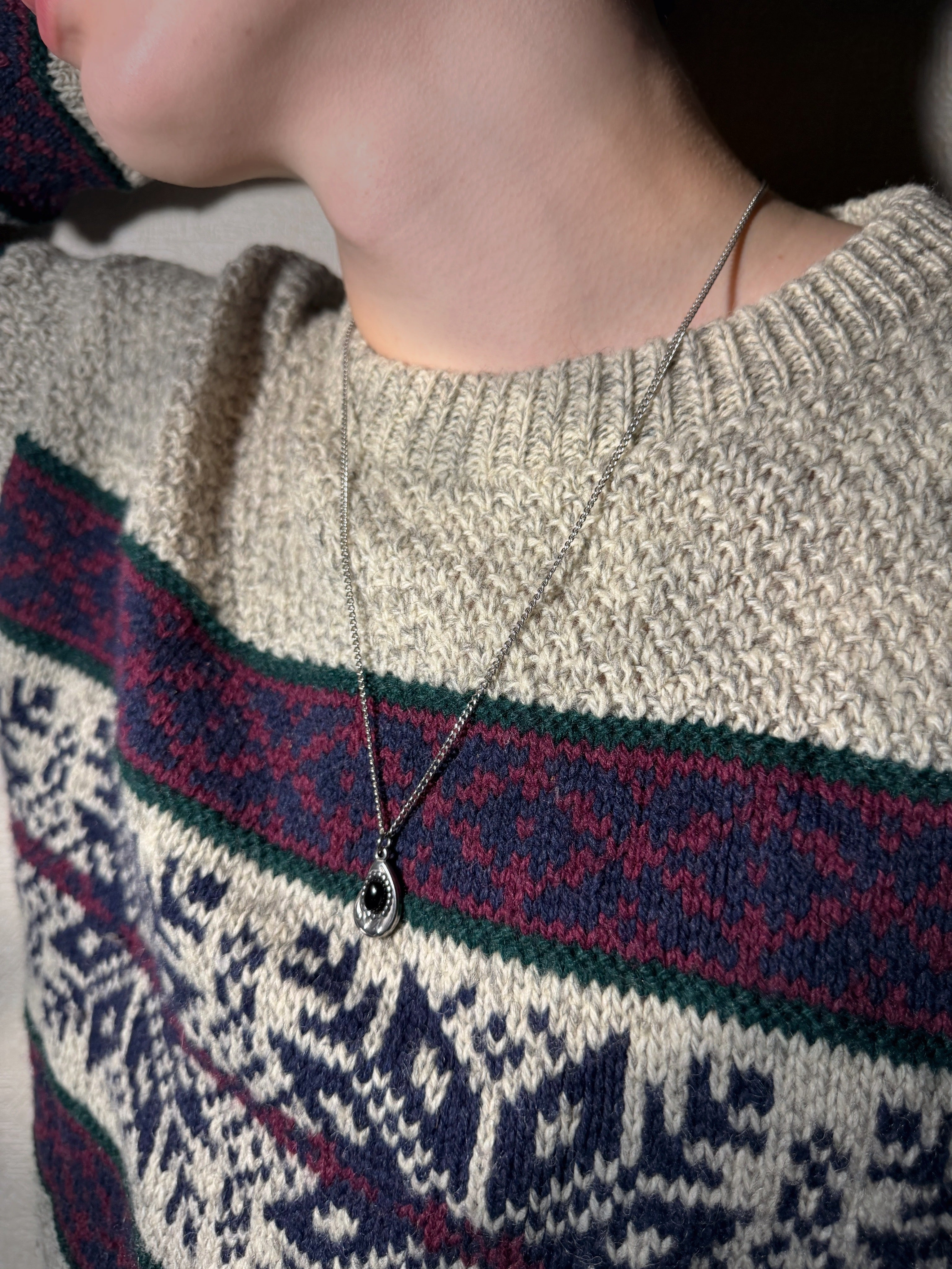 ブラックドロップ  316Lサージカルネックレス– THEO accessory collection –