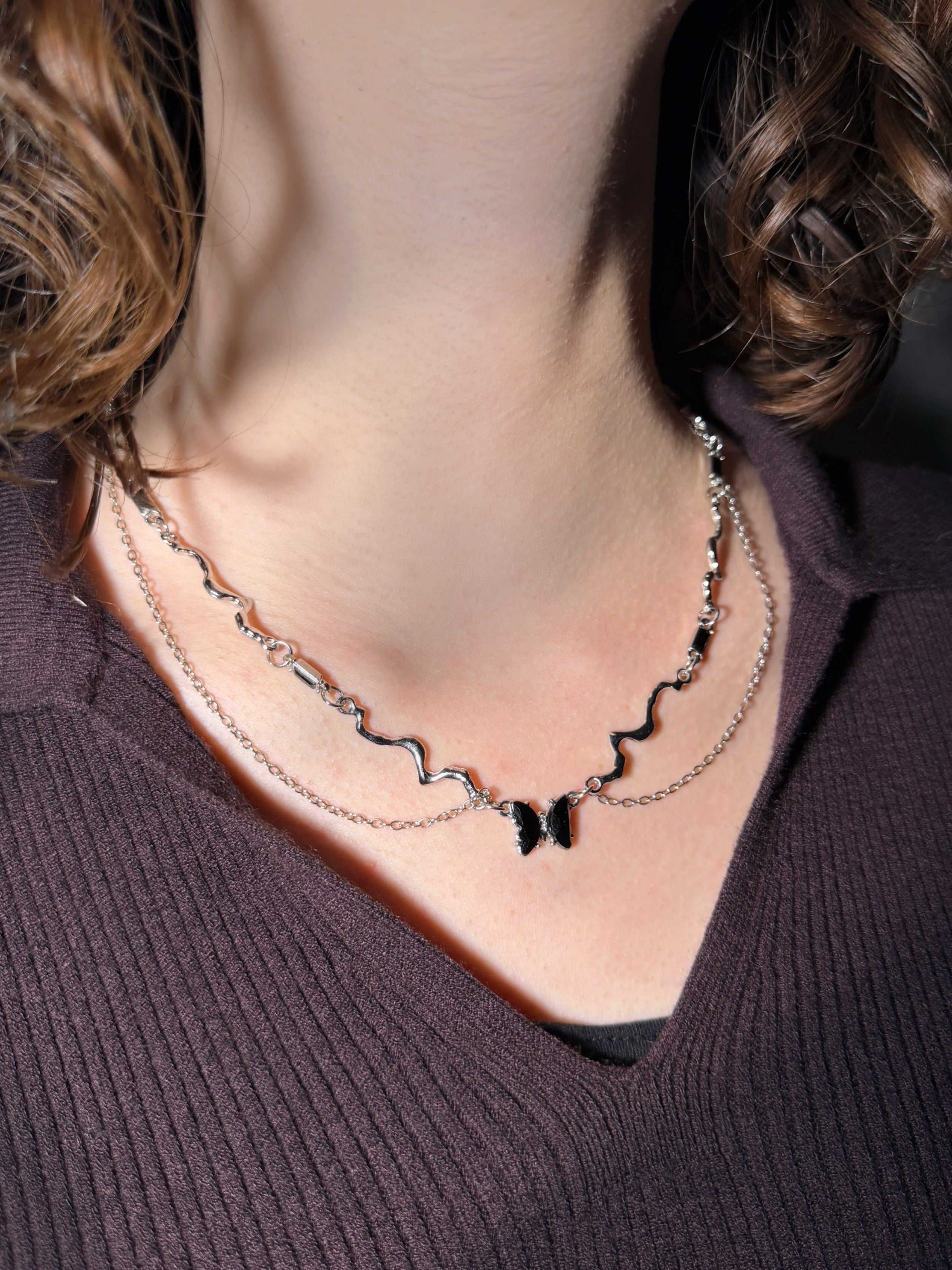 ブラックバタフライネックレス– THEO accessory collection –