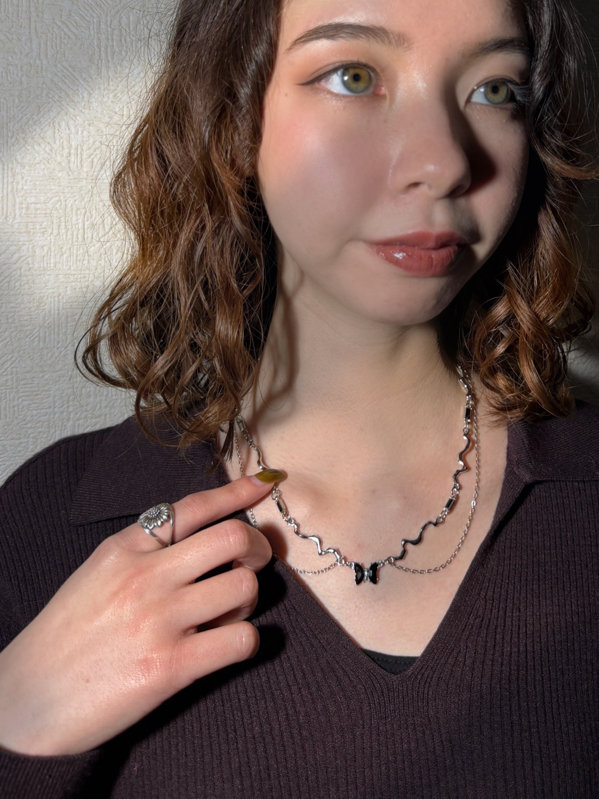 ブラックバタフライネックレス– THEO accessory collection –