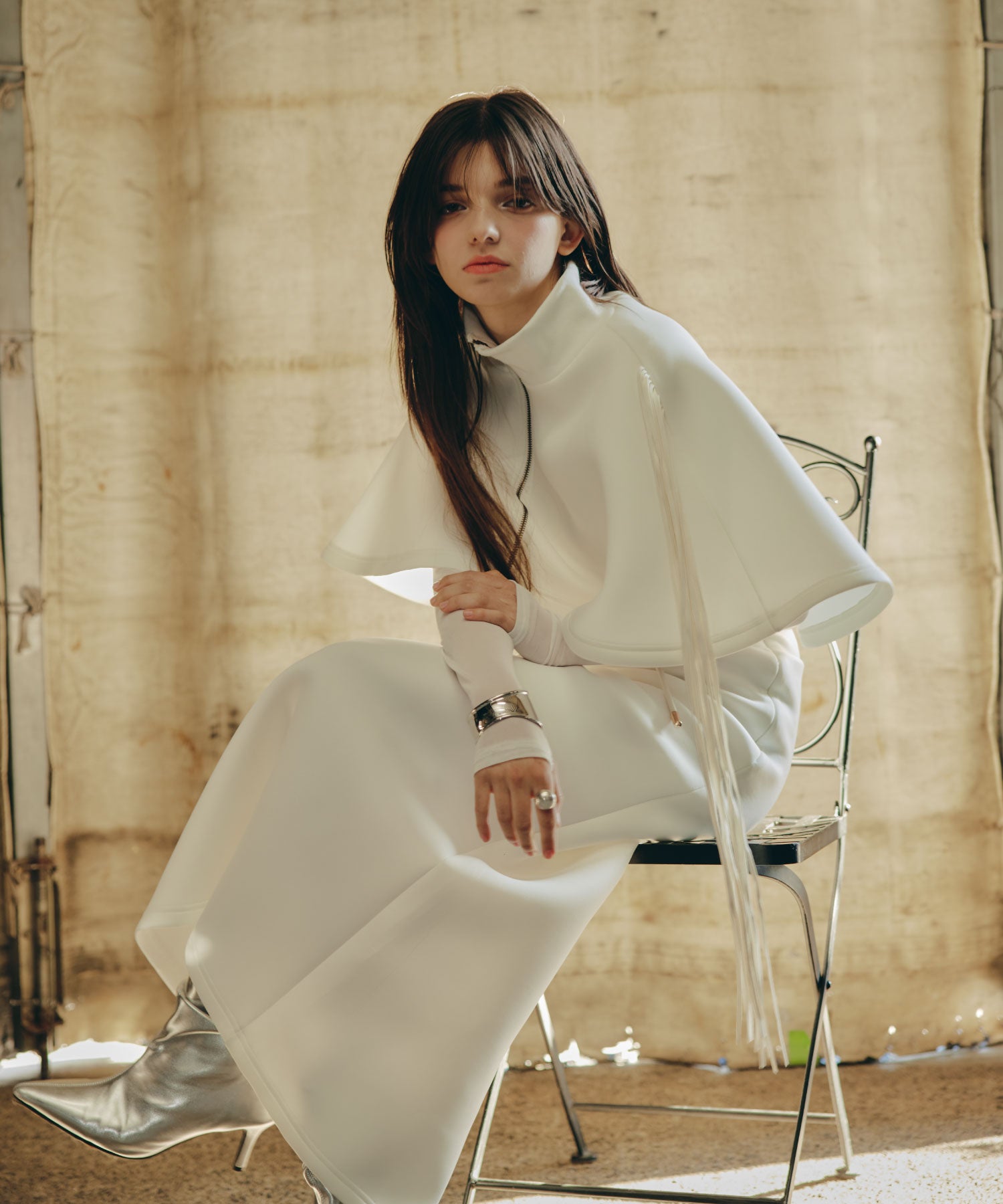 Fringe Cape set up/フリンジケープセットアップ