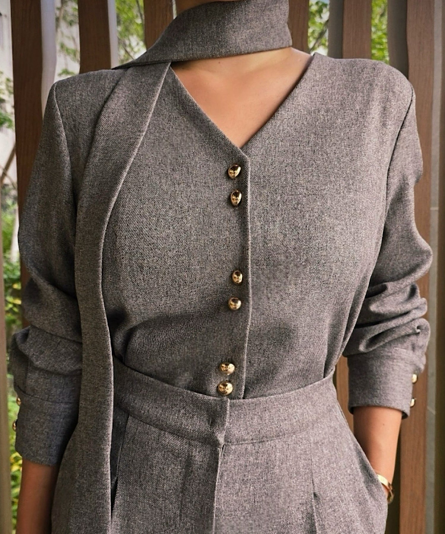 ゴールドボタンジャケット＆スカーフタイ【＊セットアップ商品:15450007】