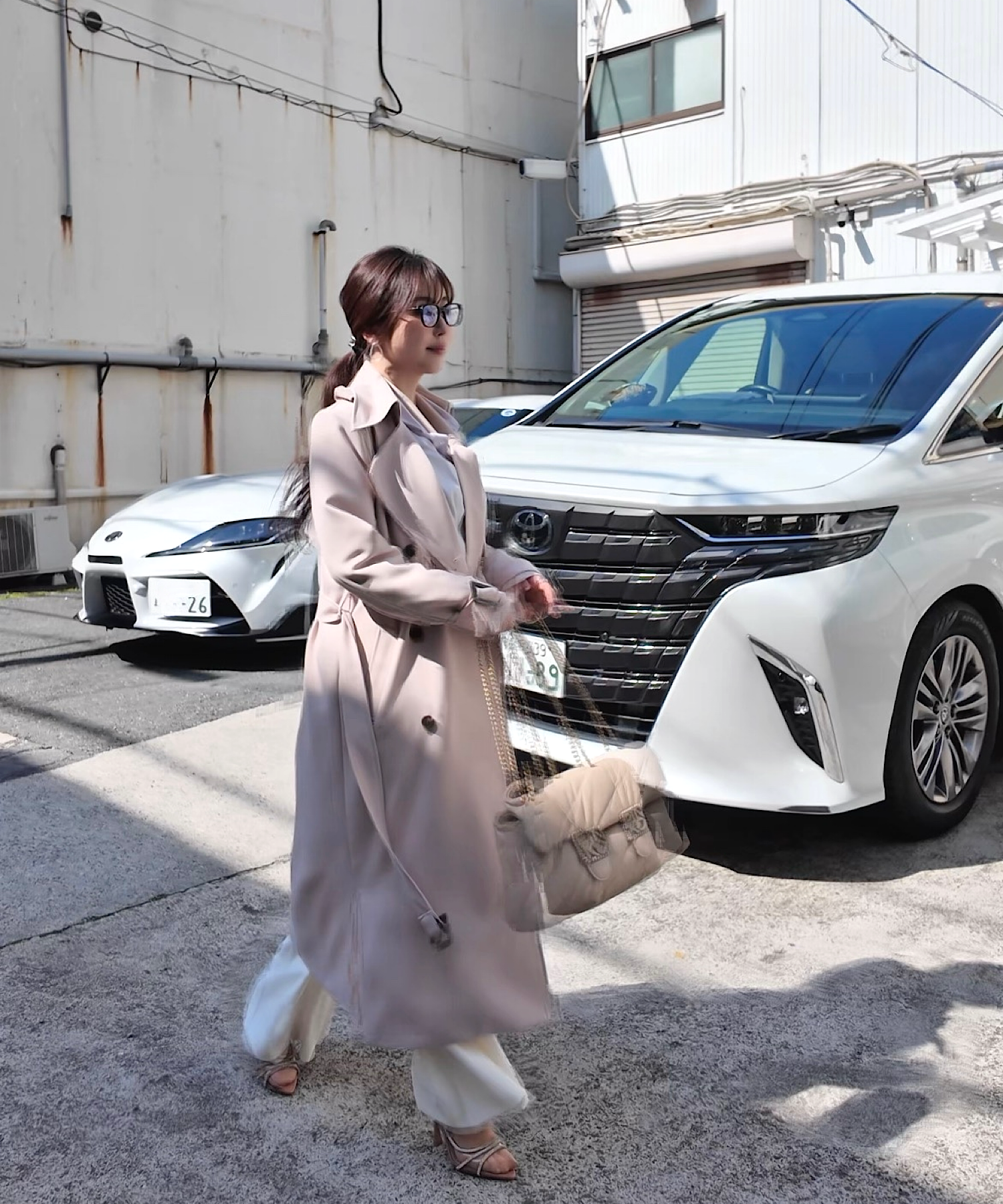 リボンタイ エポーレットトレンチコート