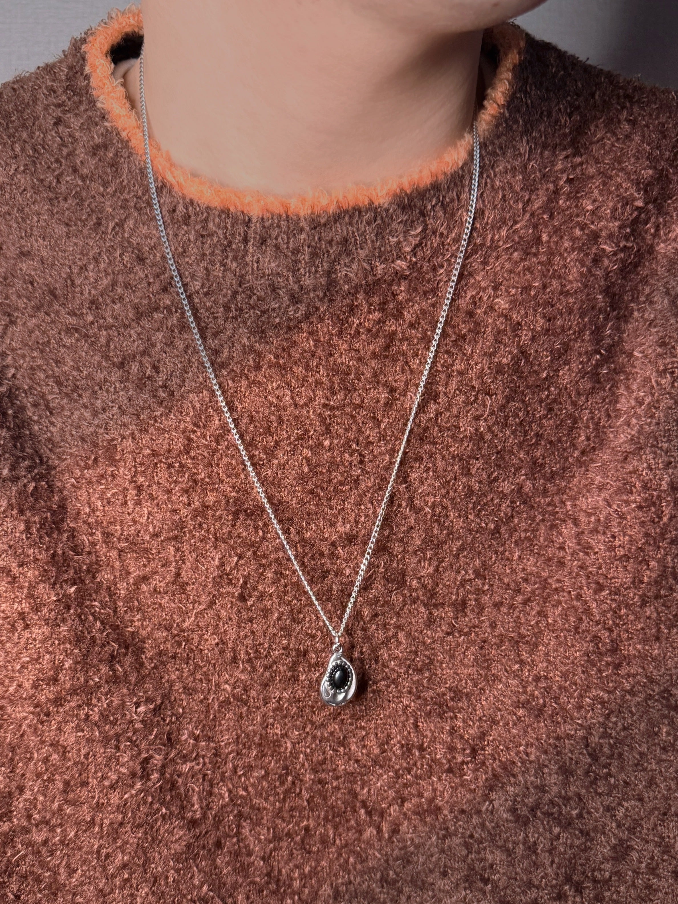 ブラックドロップ  316Lサージカルネックレス– THEO accessory collection –