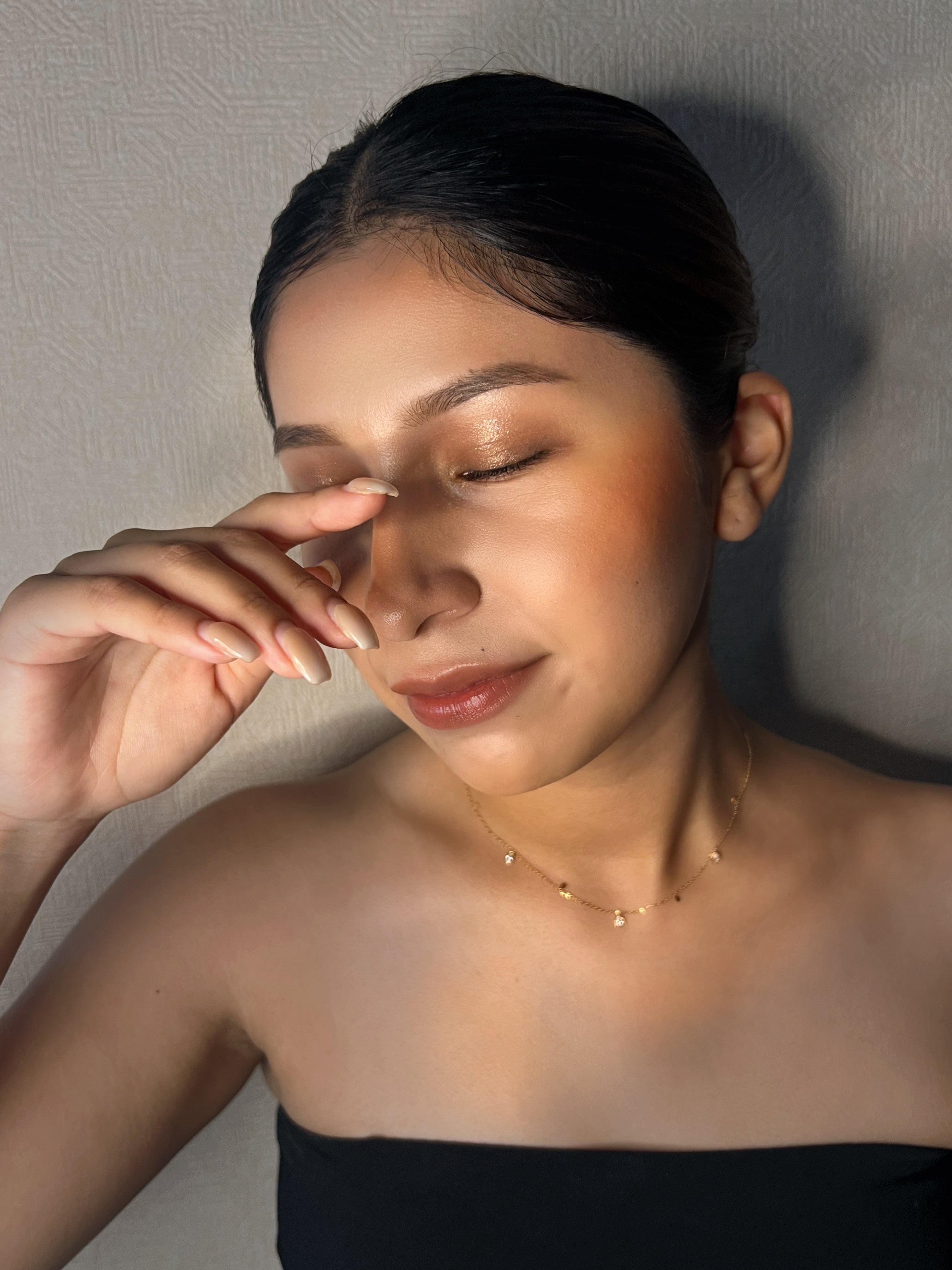 ティアドロップキュービックジルコニアネックレス